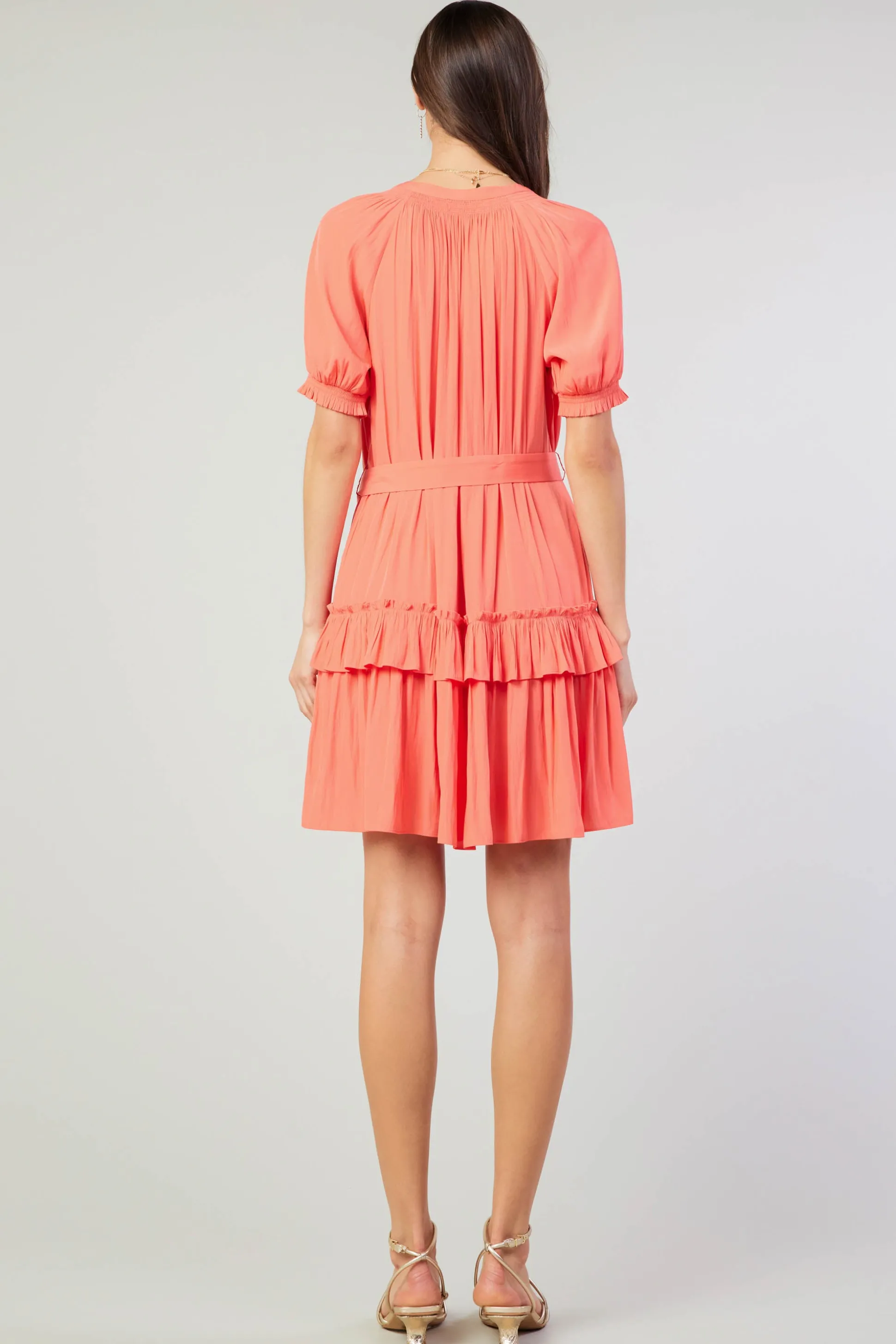 Coletta Smocked Yoke Mini Dress<Current Air Sale