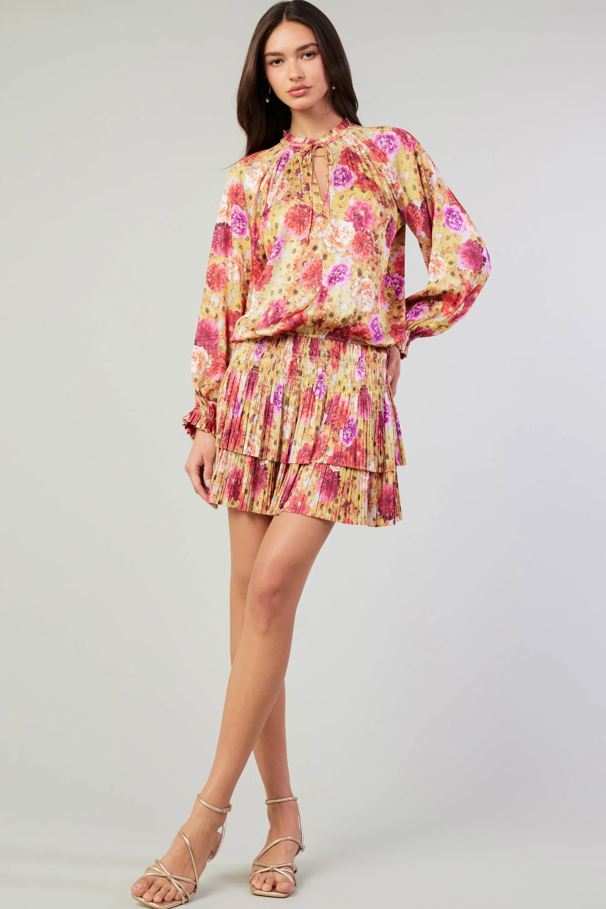 Aurelie Rose Mini Dress<Current Air Clearance