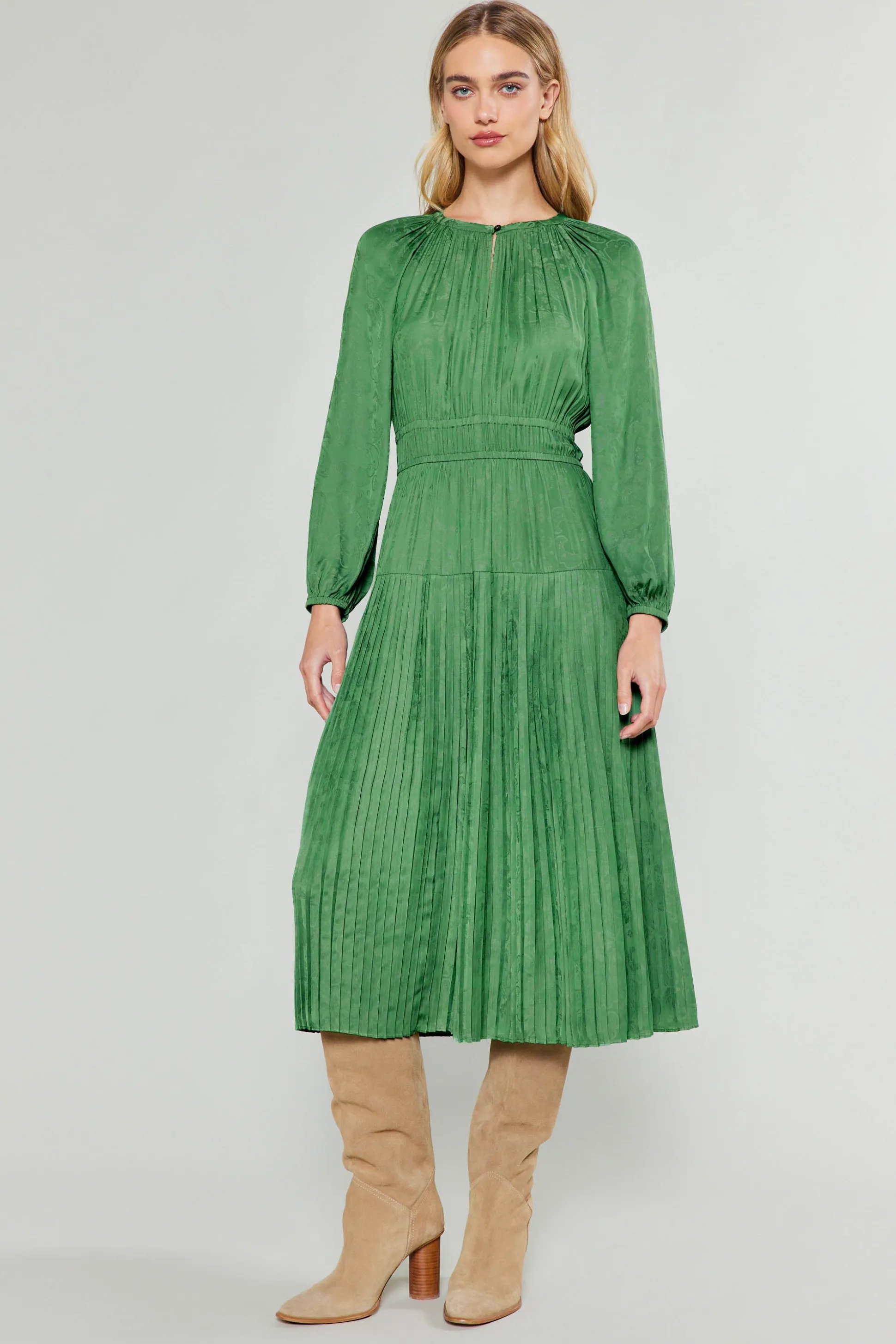 Laraline Paisley Jacquard Midi Dress<Current Air Clearance