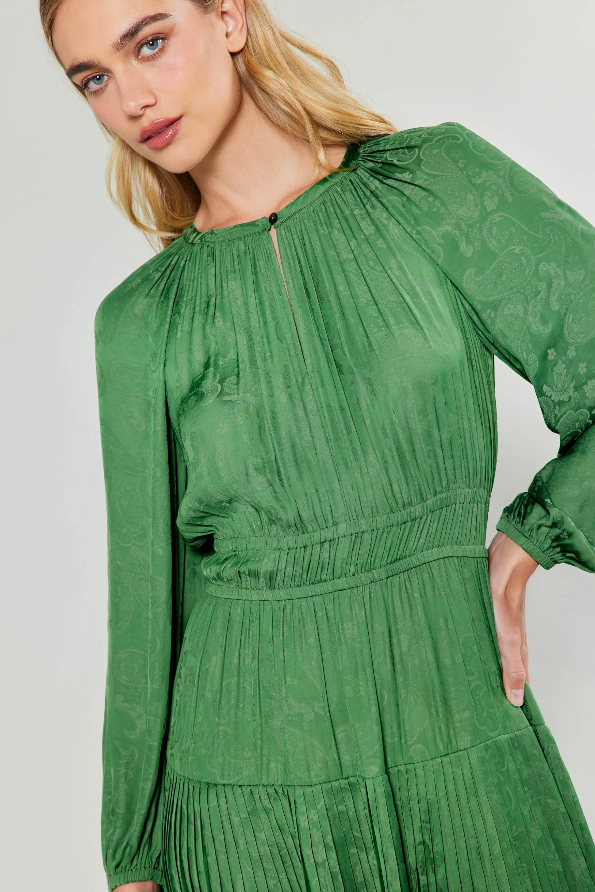 Laraline Paisley Jacquard Midi Dress<Current Air Clearance