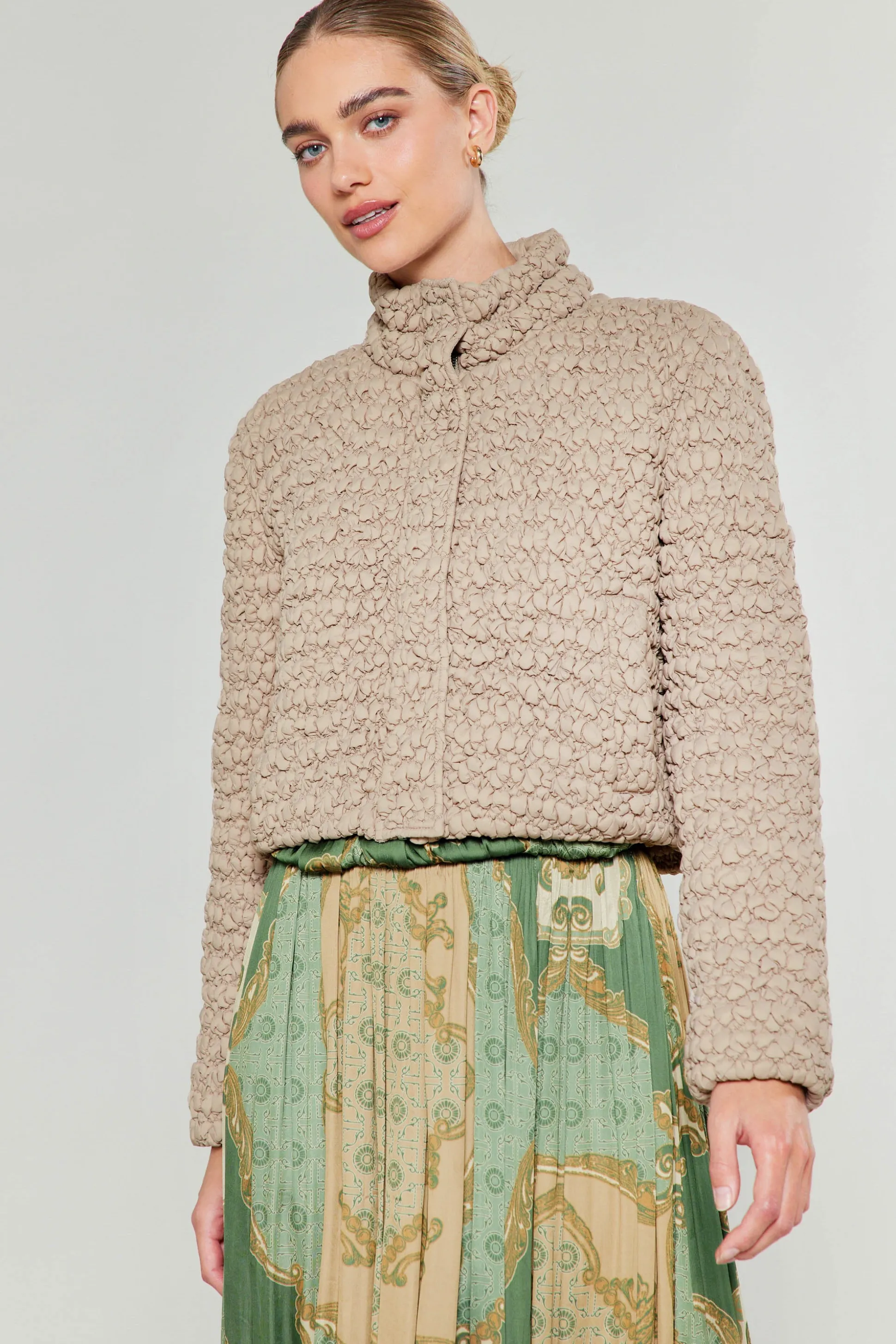 Quilted Puff Jacket<Current Air Hot