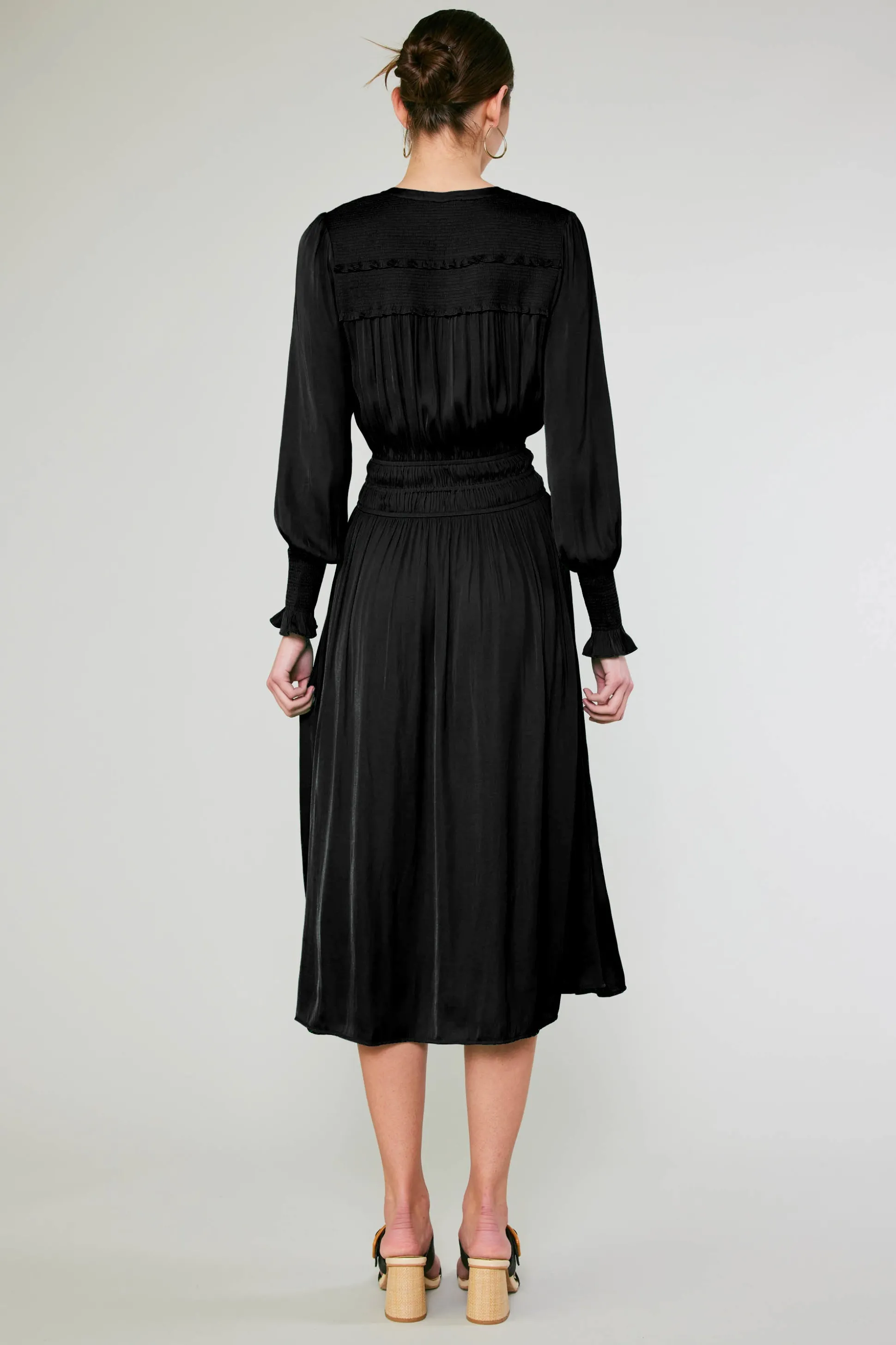 Aida Smocked Midi Dress<Current Air Hot