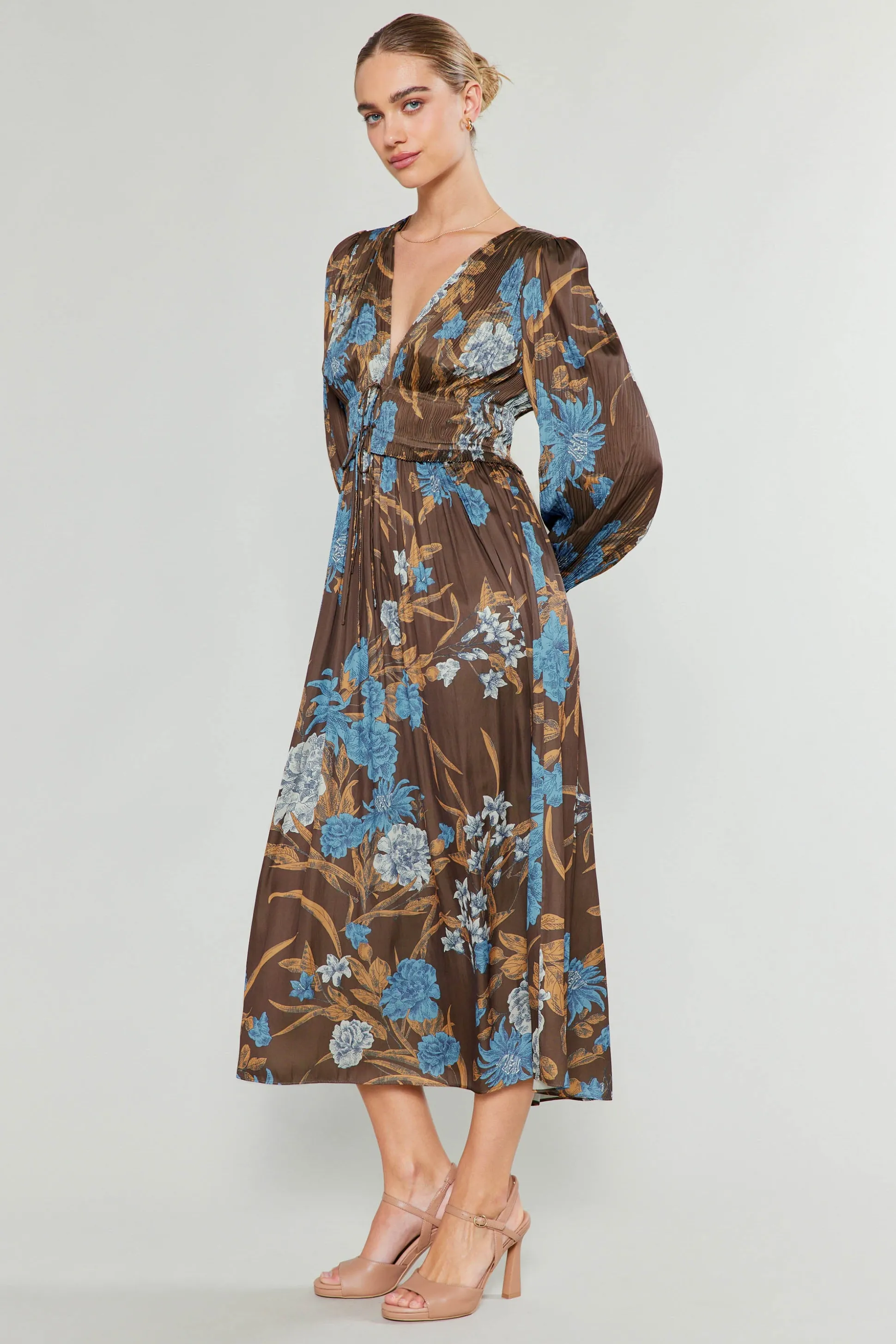 Sidonie Pleated Midi Dress<Current Air Discount