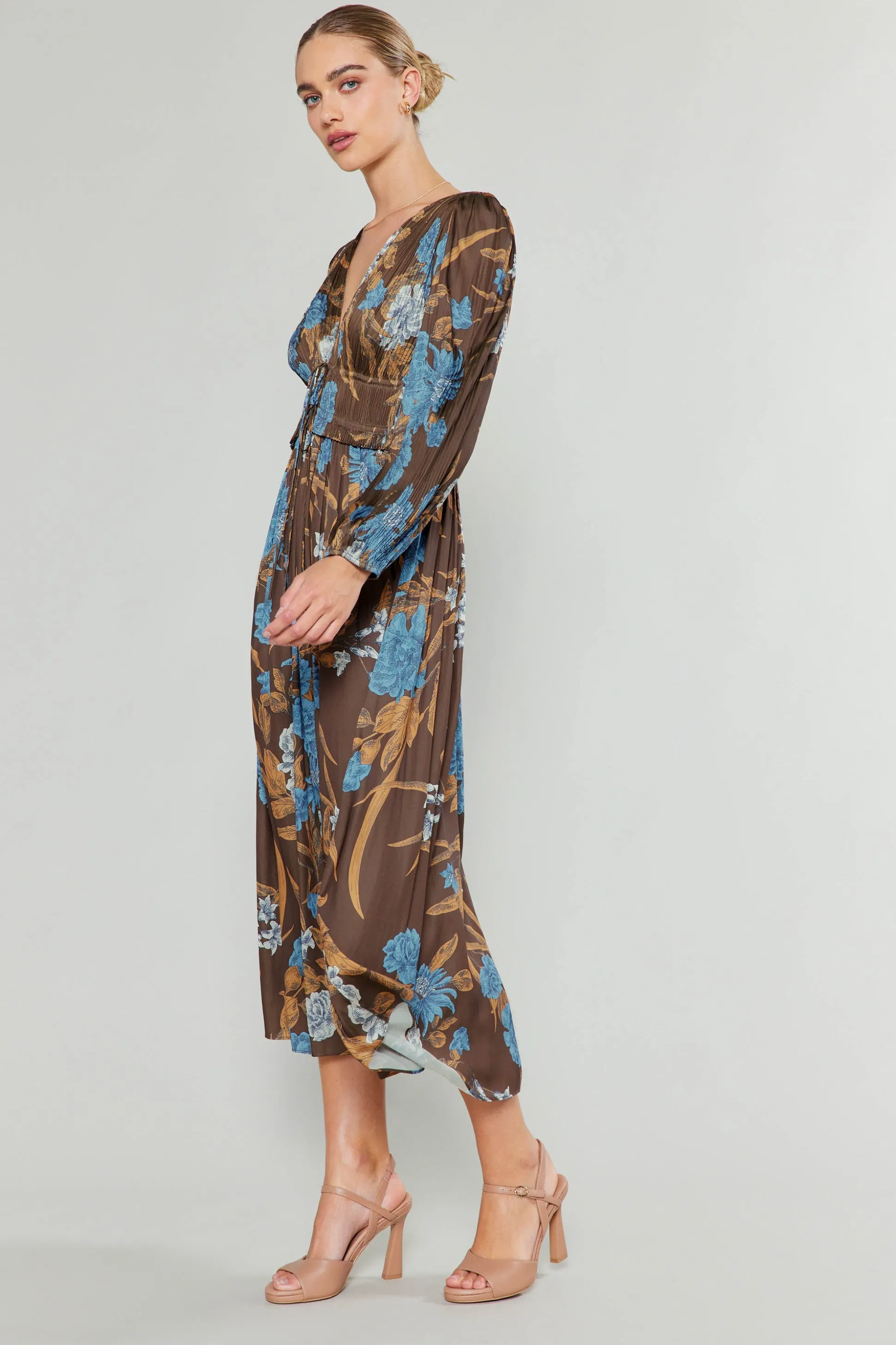Sidonie Pleated Midi Dress<Current Air Discount