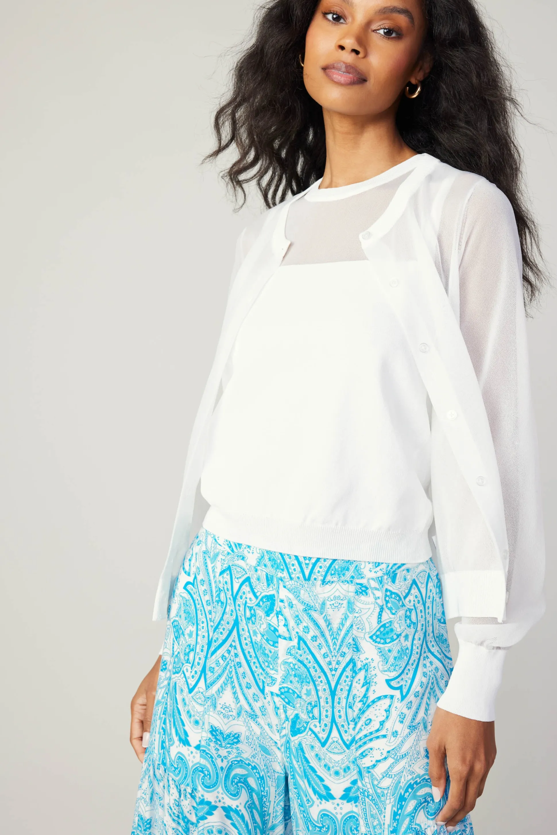 Cardigan Cami Set<Current Air Discount