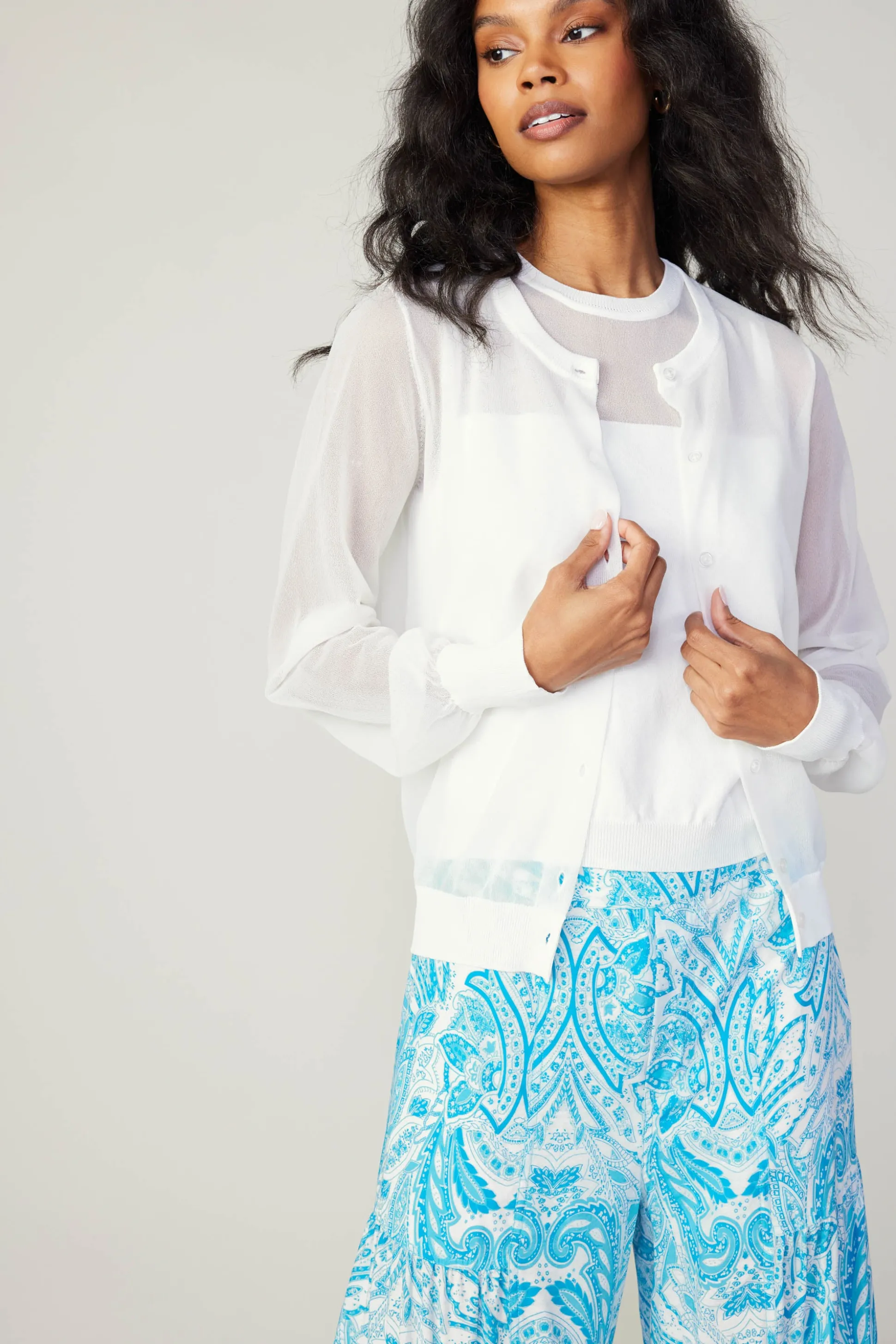 Cardigan Cami Set<Current Air Discount