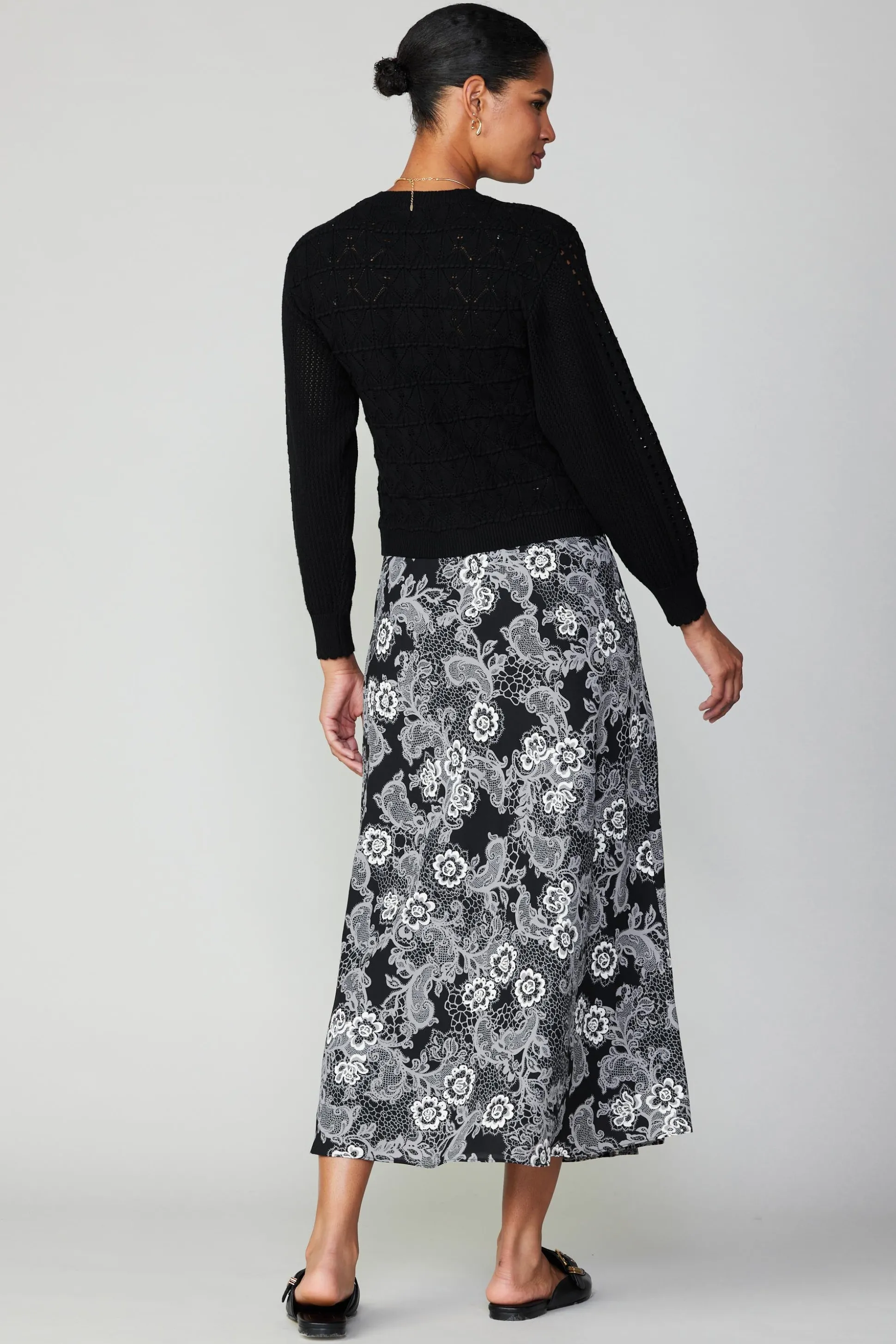 Crochet Sweater Cardigan<Current Air Fashion