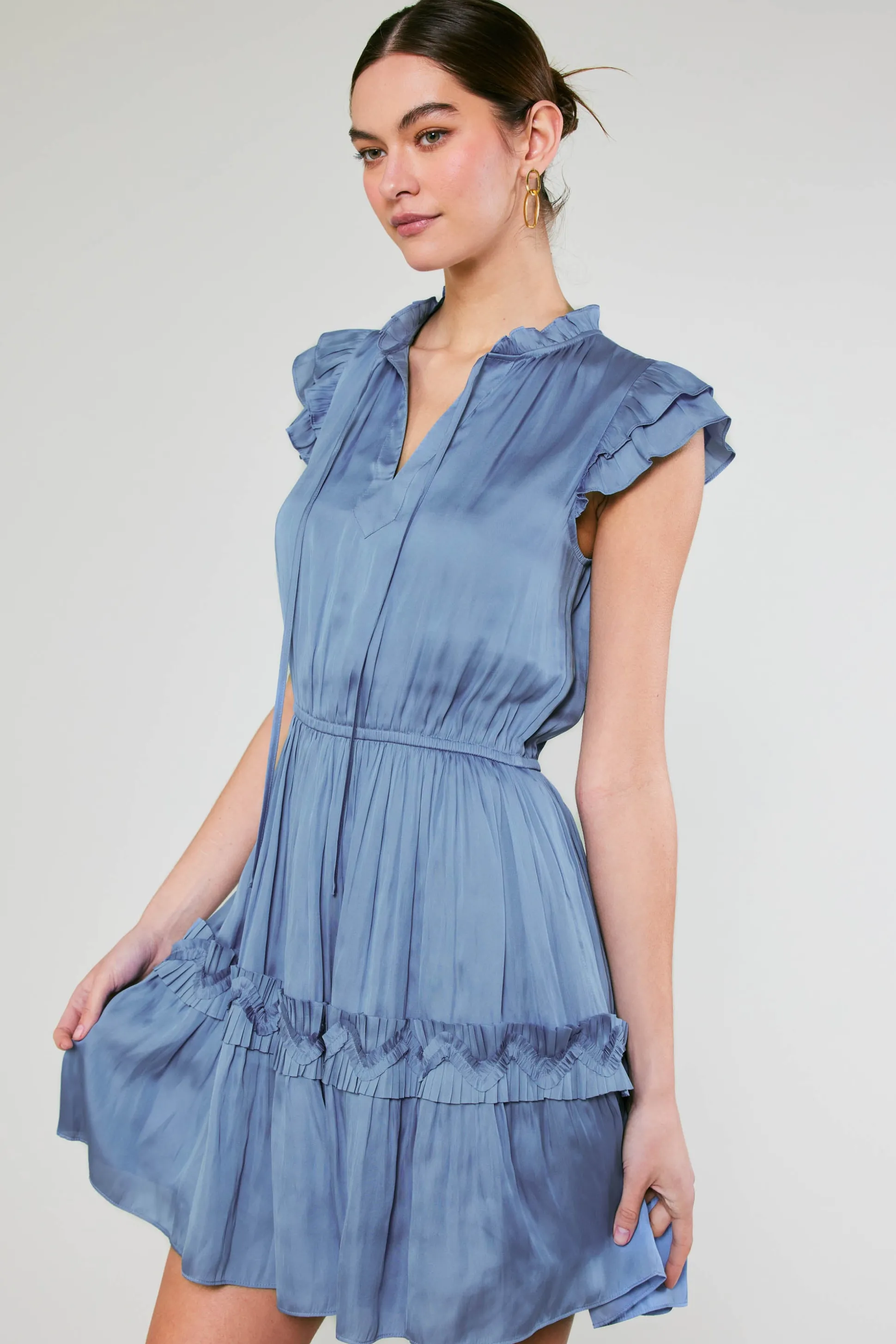 Flutter Sleeve Mini Dress<Current Air Online