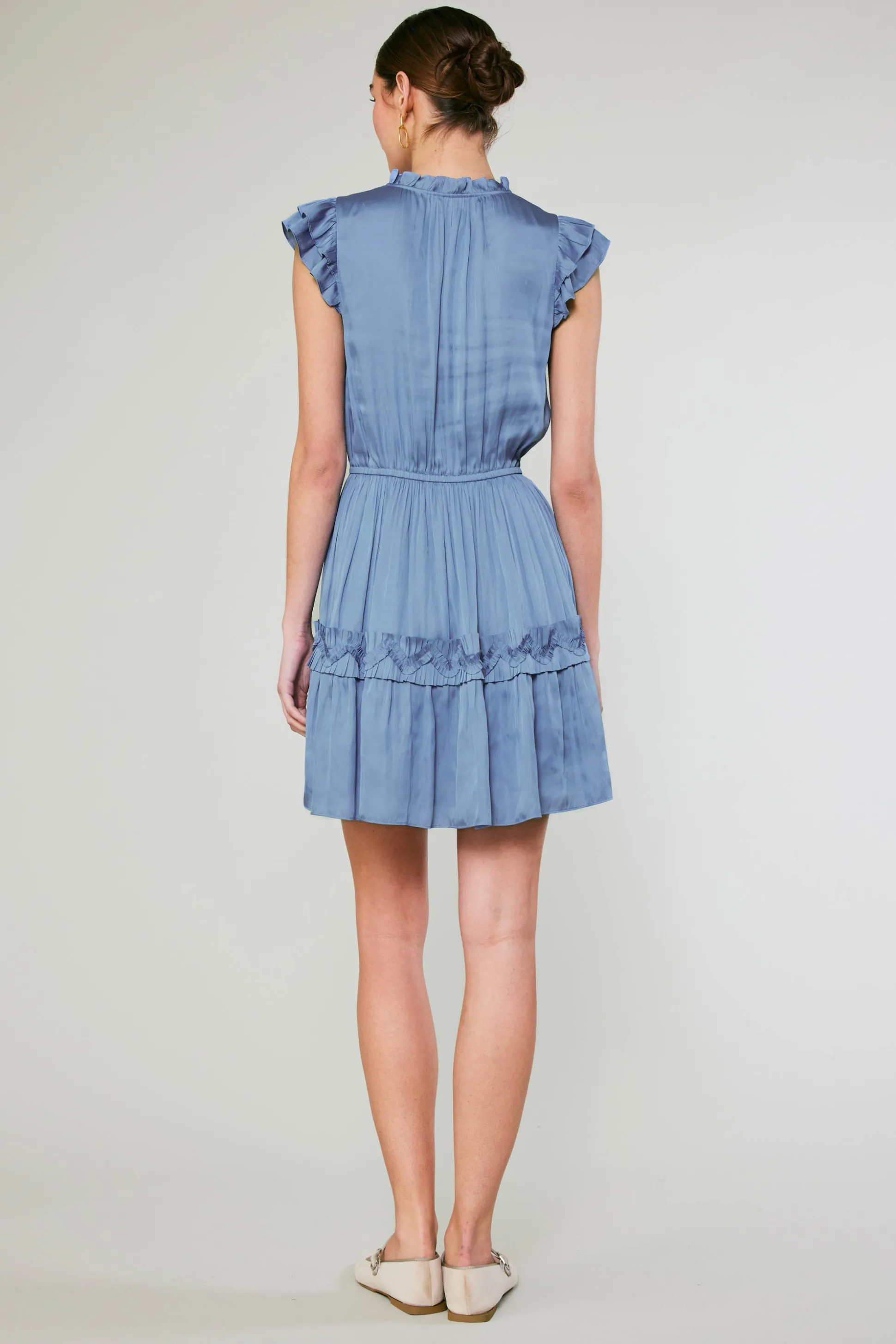 Flutter Sleeve Mini Dress<Current Air Online