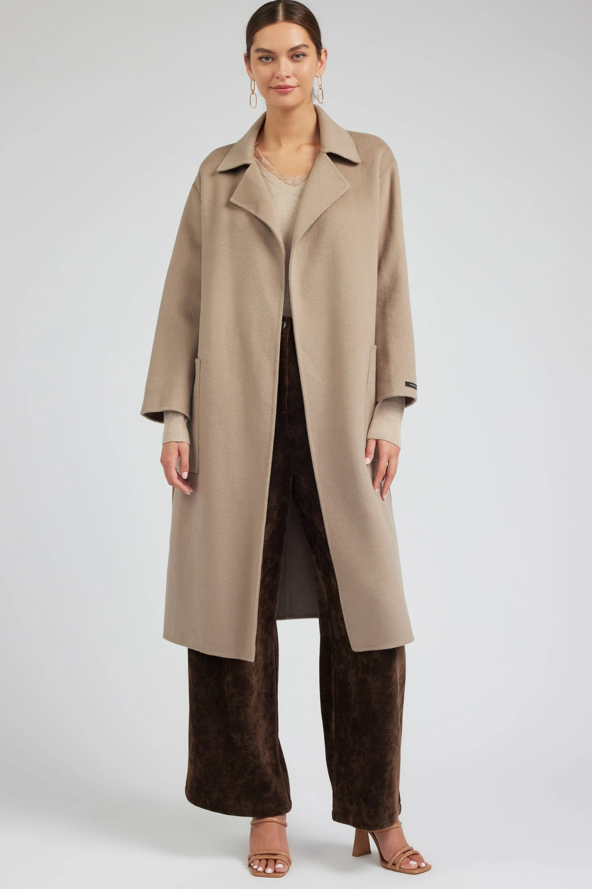 Oversized Belted Wool Coat<Current Air Outlet