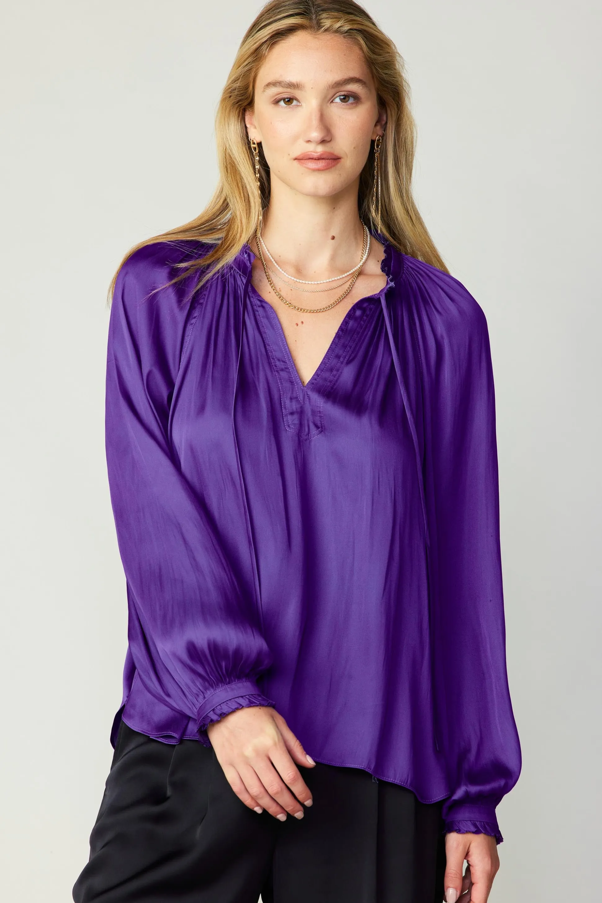 Ruffled Cuff Blouse<Current Air Discount