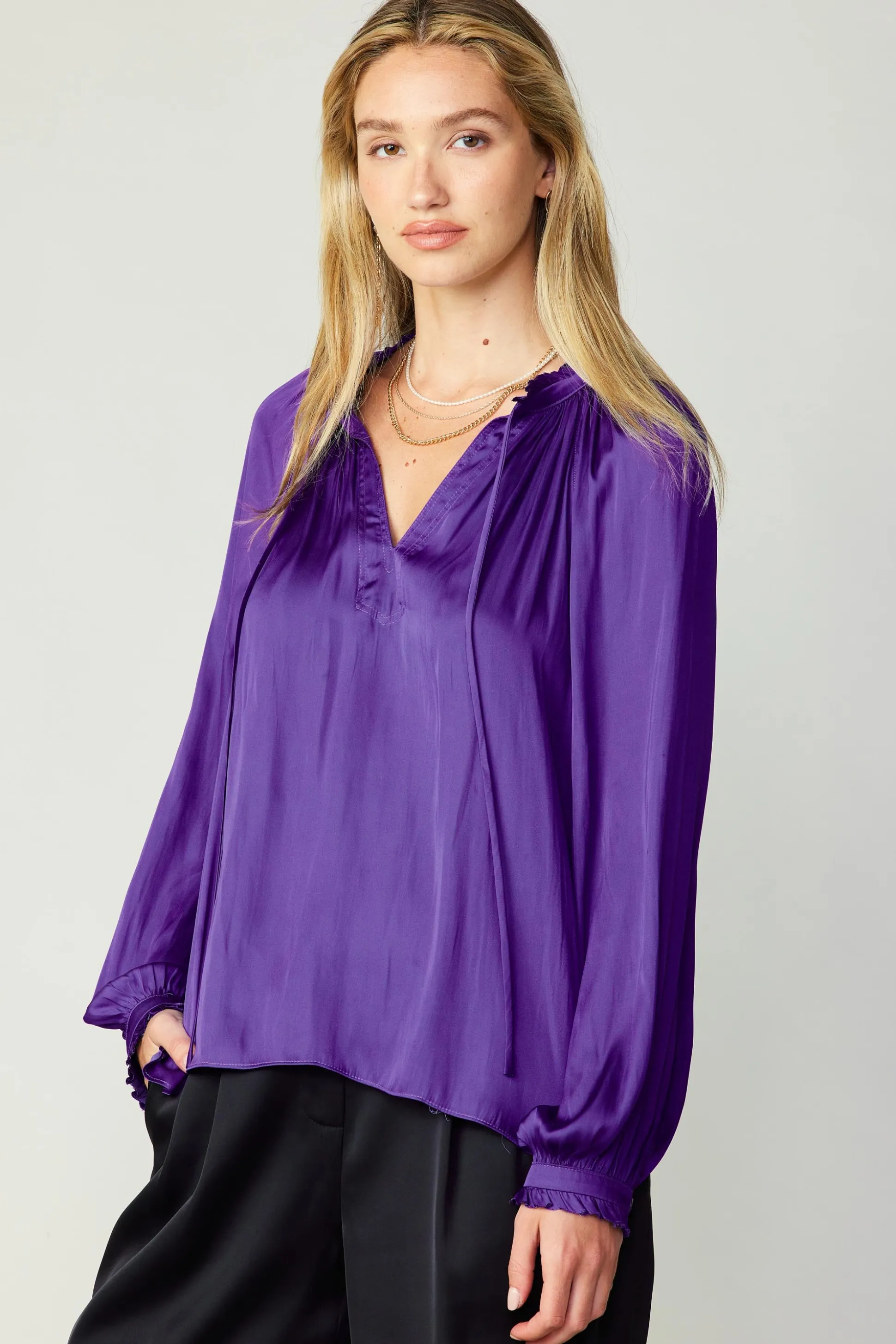 Ruffled Cuff Blouse<Current Air Discount