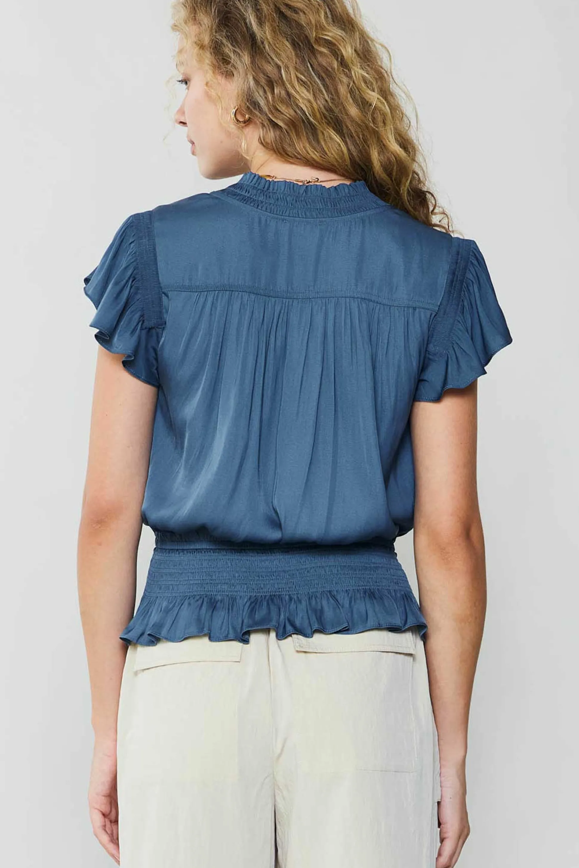Blair Smocked Top<Current Air Sale