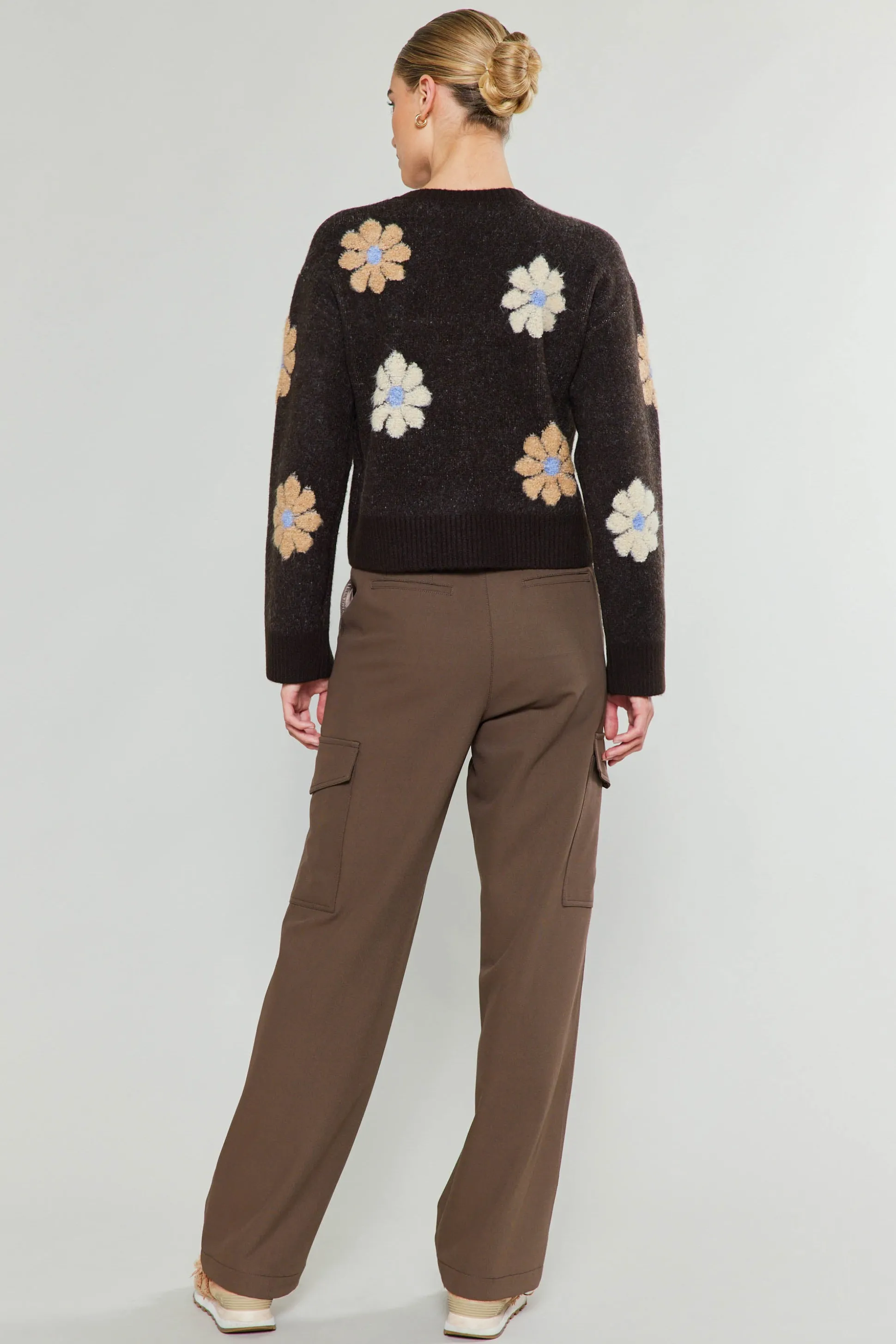 Daisy Embroidered Sweater<Current Air Online