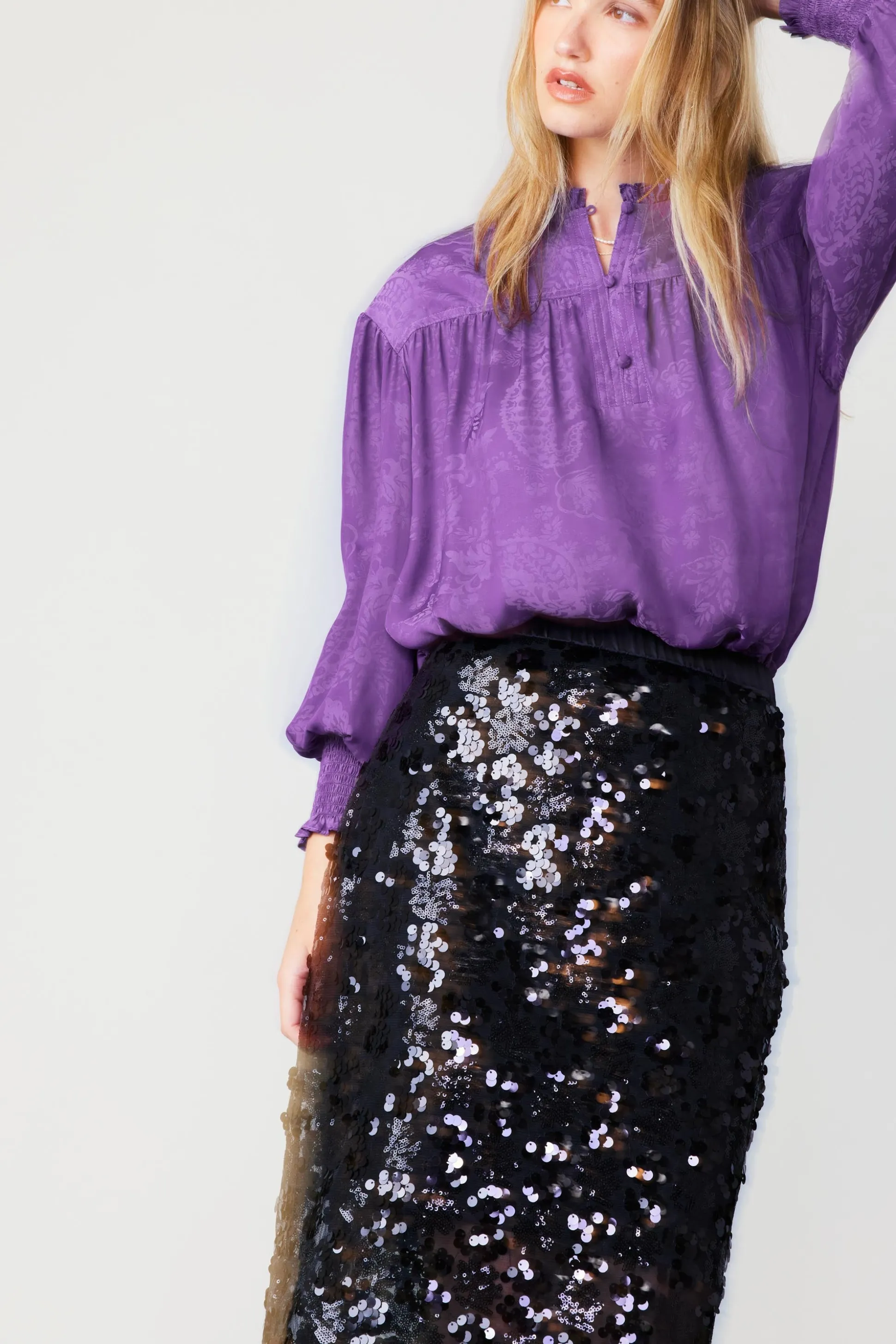 Sequin Pencil Skirt<Current Air Online