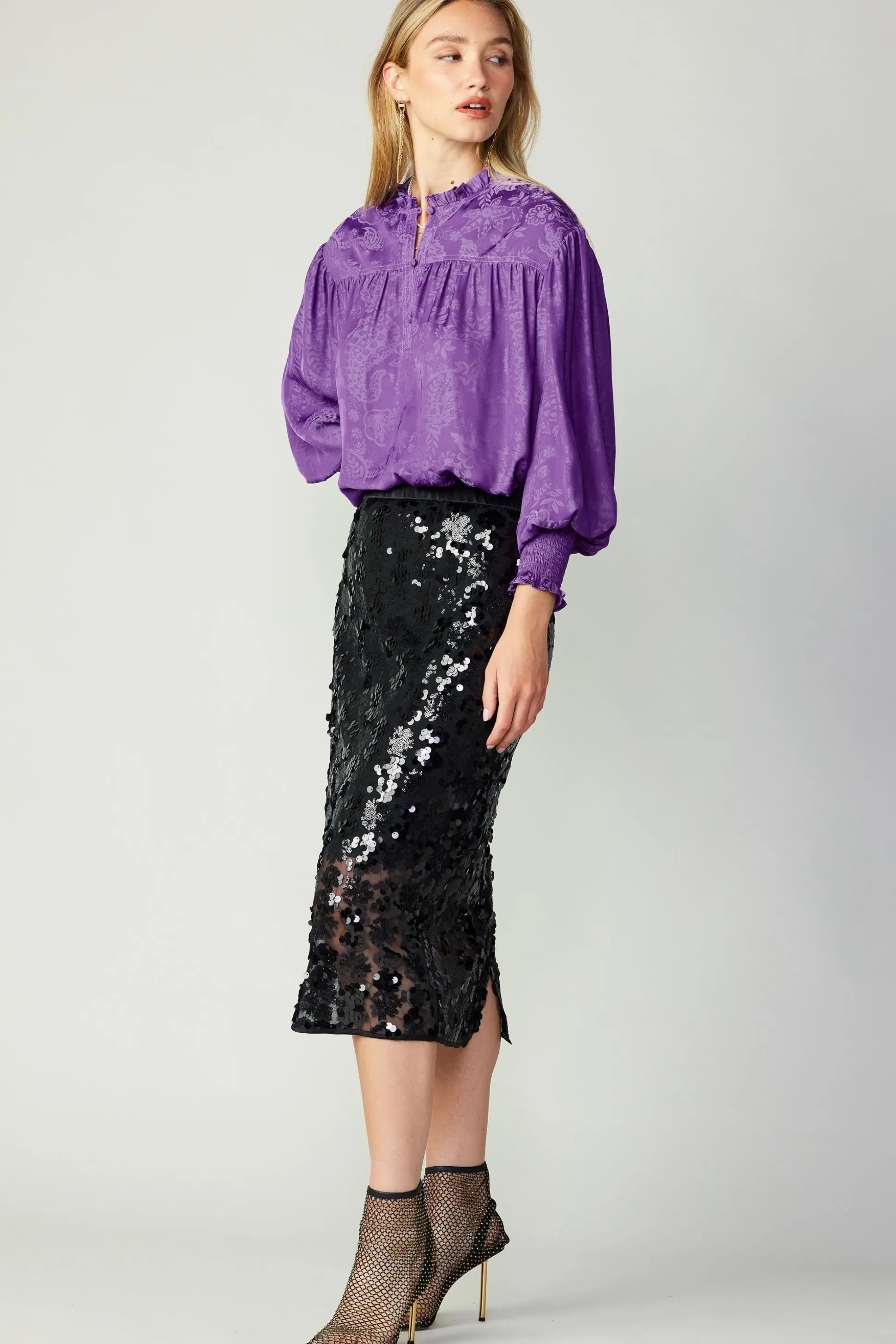 Sequin Pencil Skirt<Current Air Online