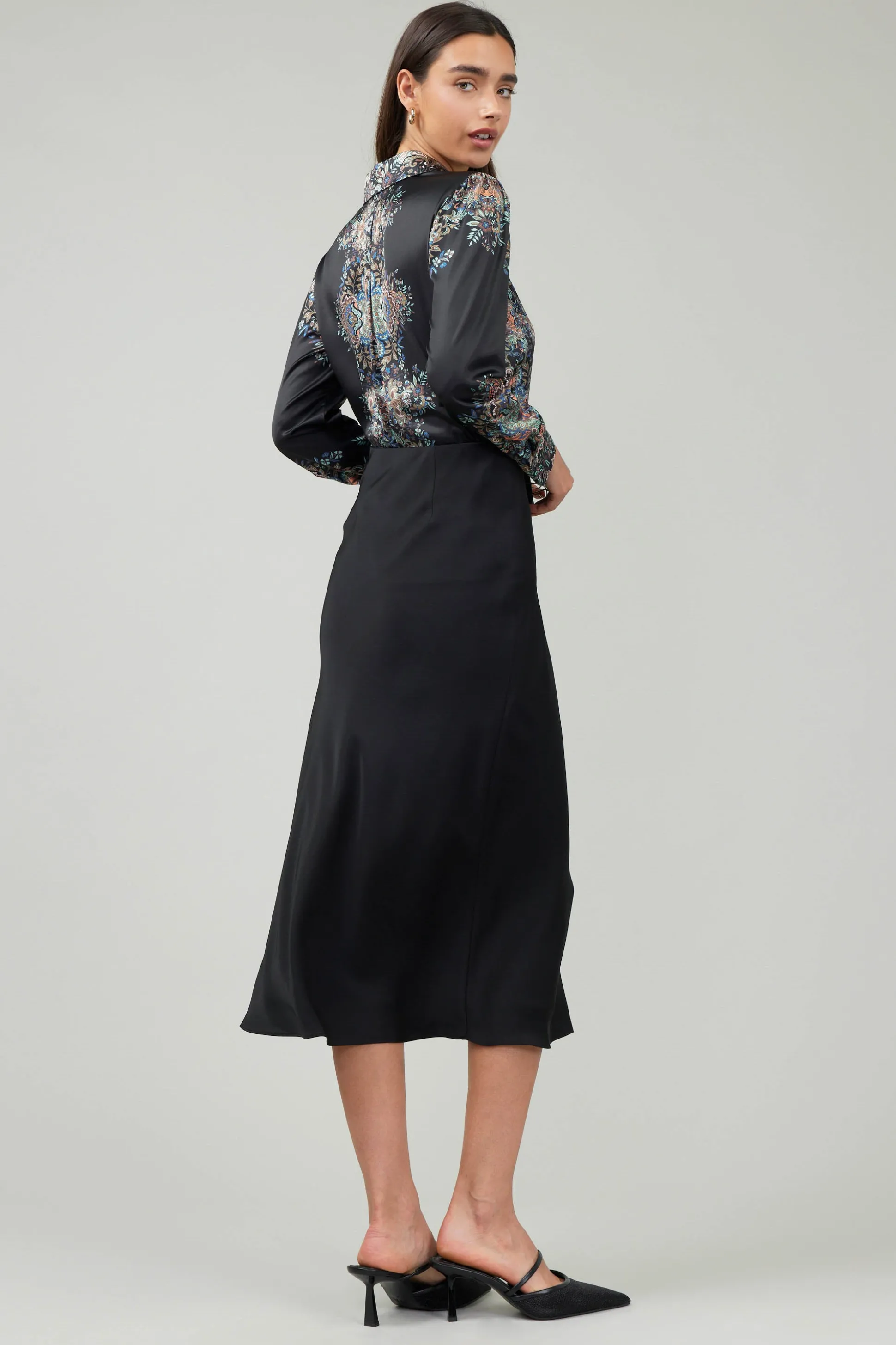 Bias Midi Skirt<Current Air New