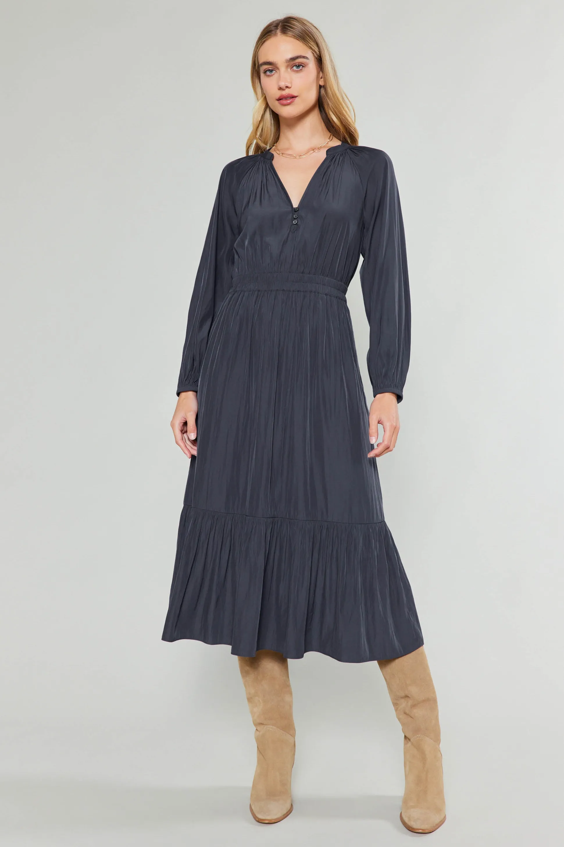 Belle Midi Dress<Current Air Discount