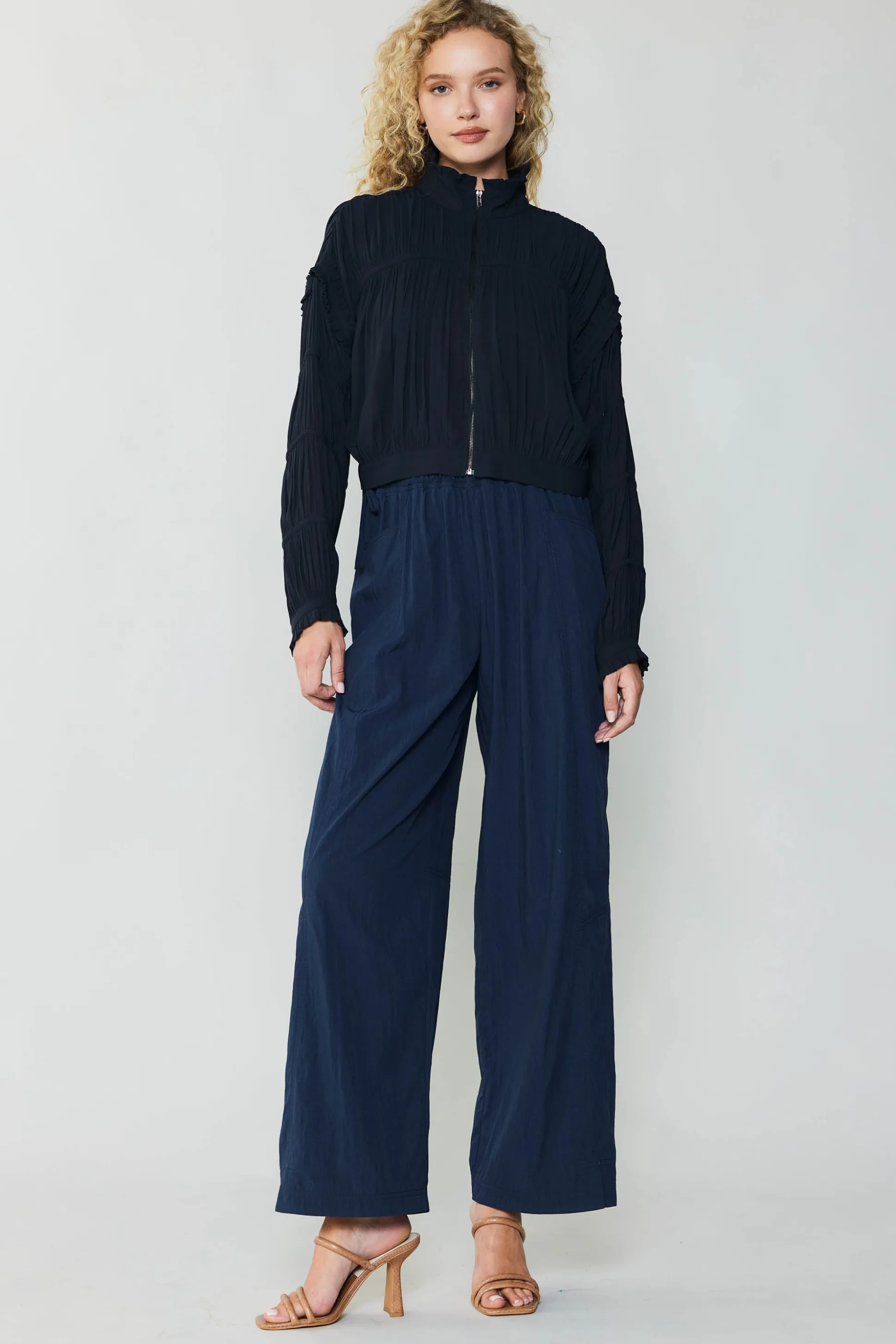 Shirred Sleeve Jacket<Current Air Outlet