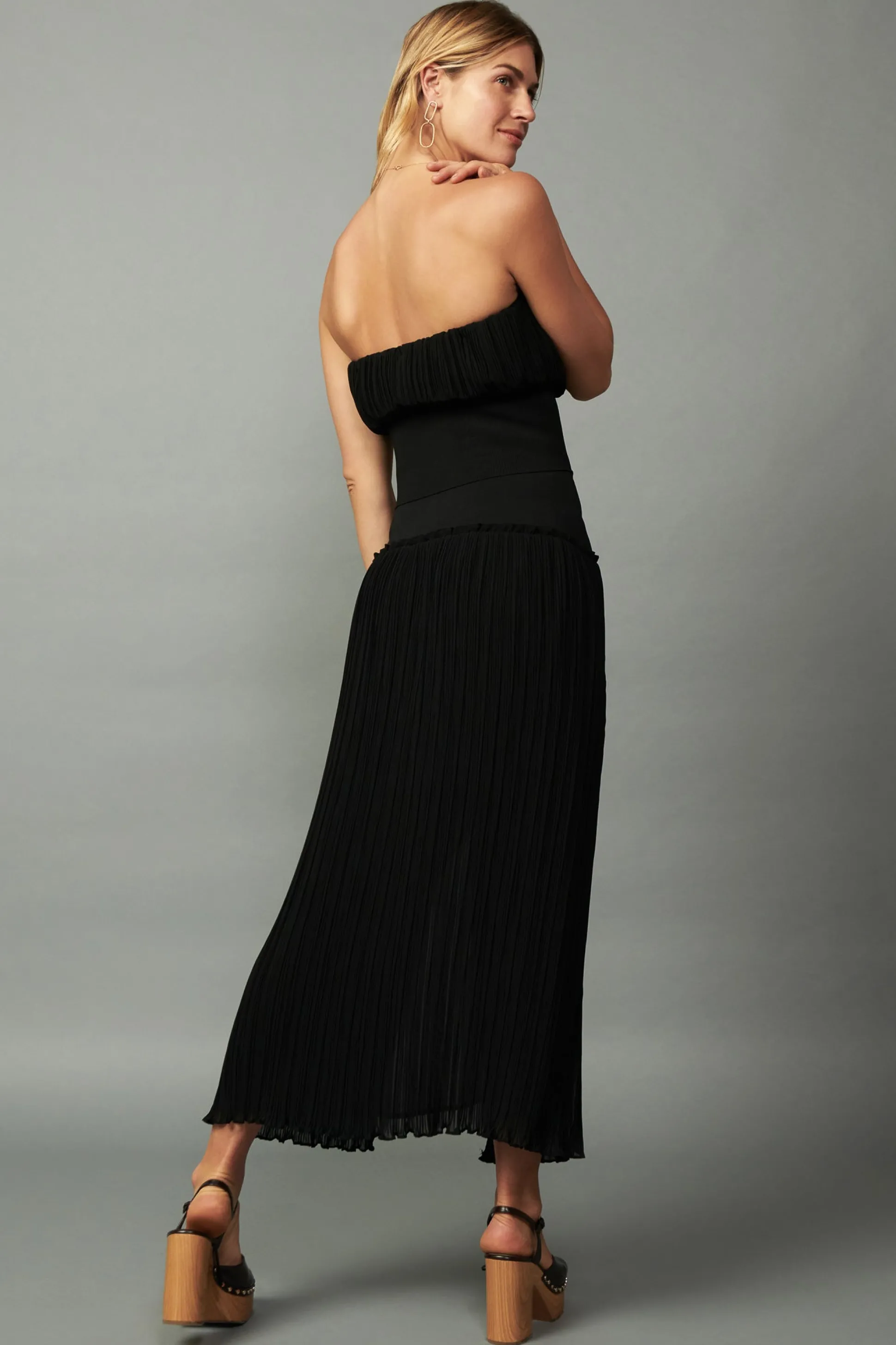 Ribbed Waist Midi Skirt<Current Air Clearance