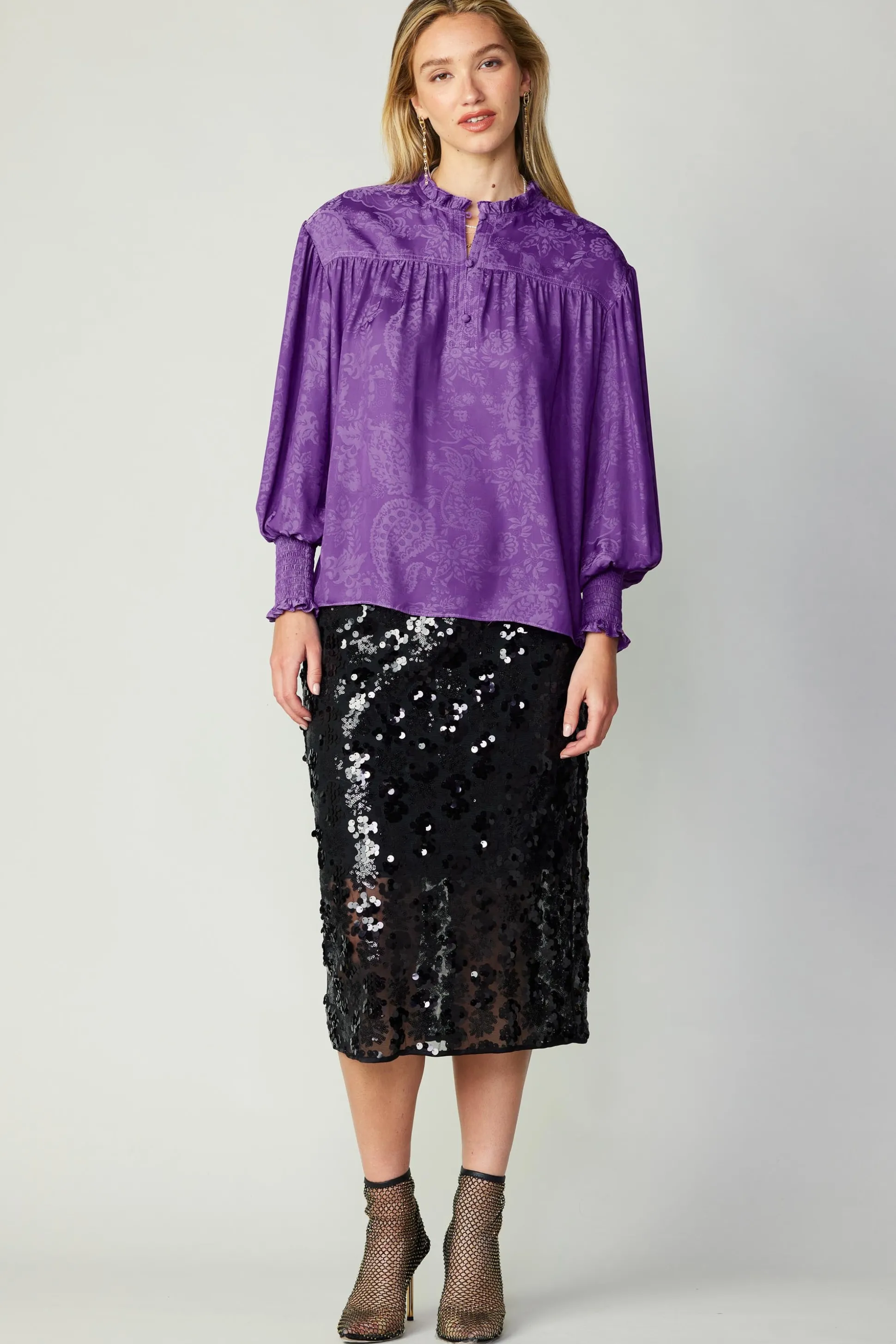 Smocked Cuff Blouse<Current Air Outlet