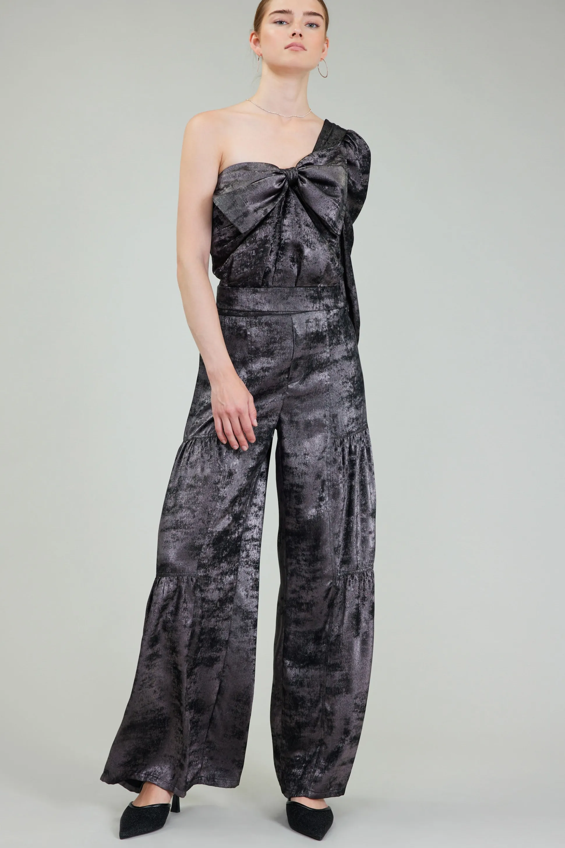 One Shoulder Textured Top<Current Air Discount