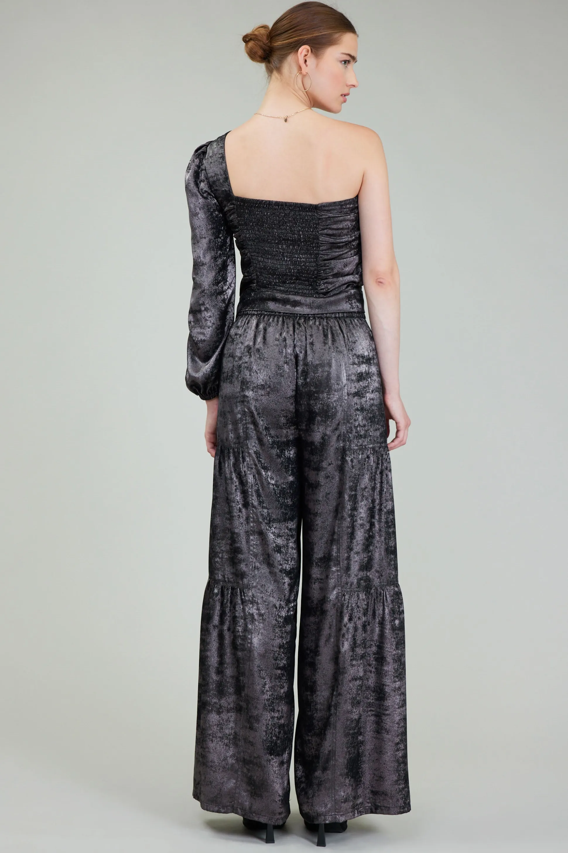 One Shoulder Textured Top<Current Air Discount