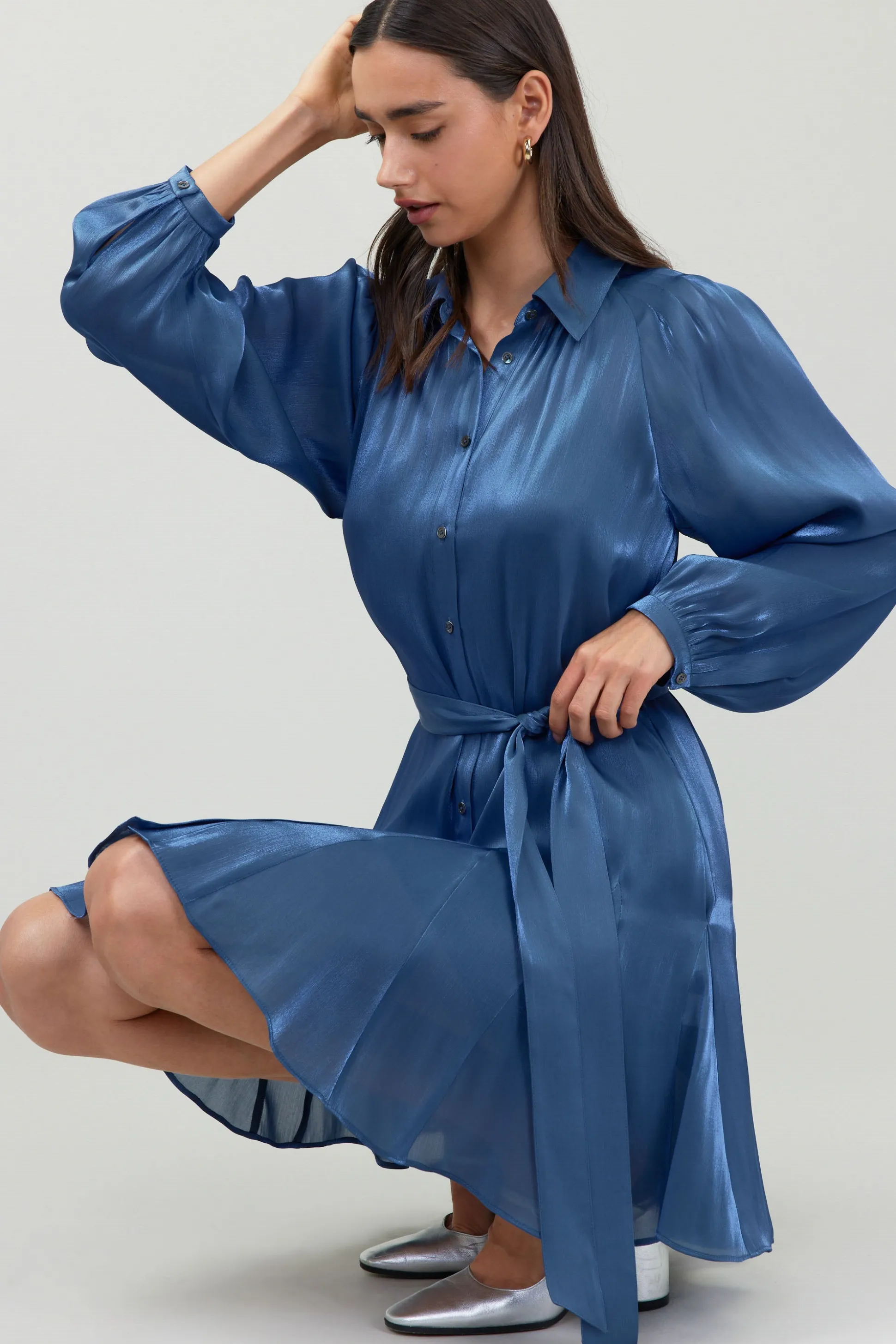 Carmel Lustrous Mini Dress<Current Air Online