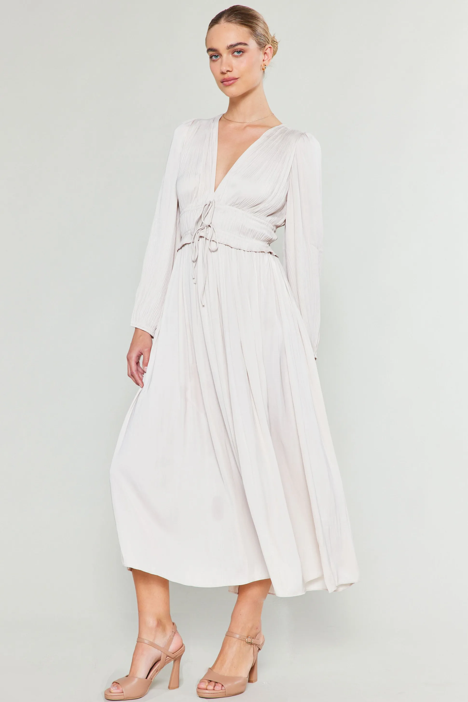 Sidonie Pleated Maxi Dress<Current Air Outlet