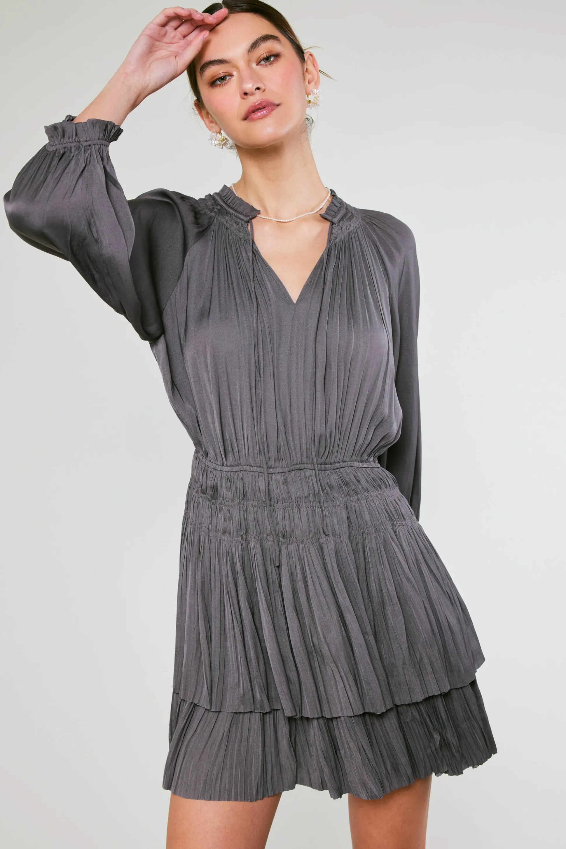 Cecile Smocked Mini Dress<Current Air Online