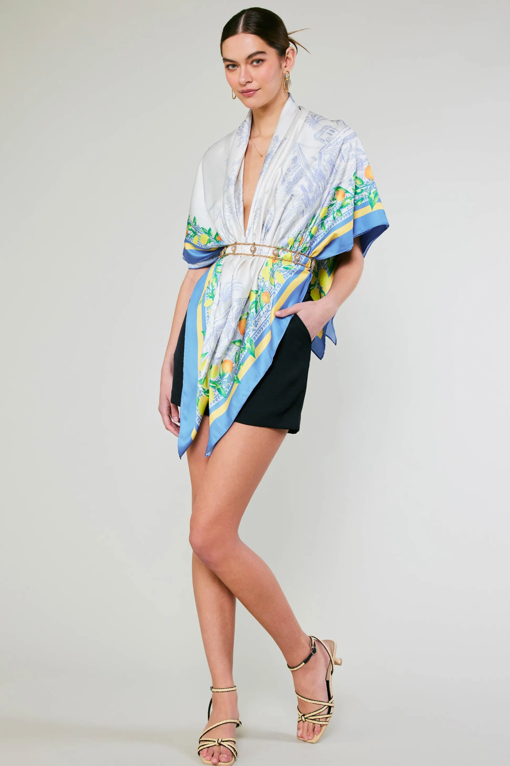 Recycled Signature Print Large Scarf<Current Air Hot