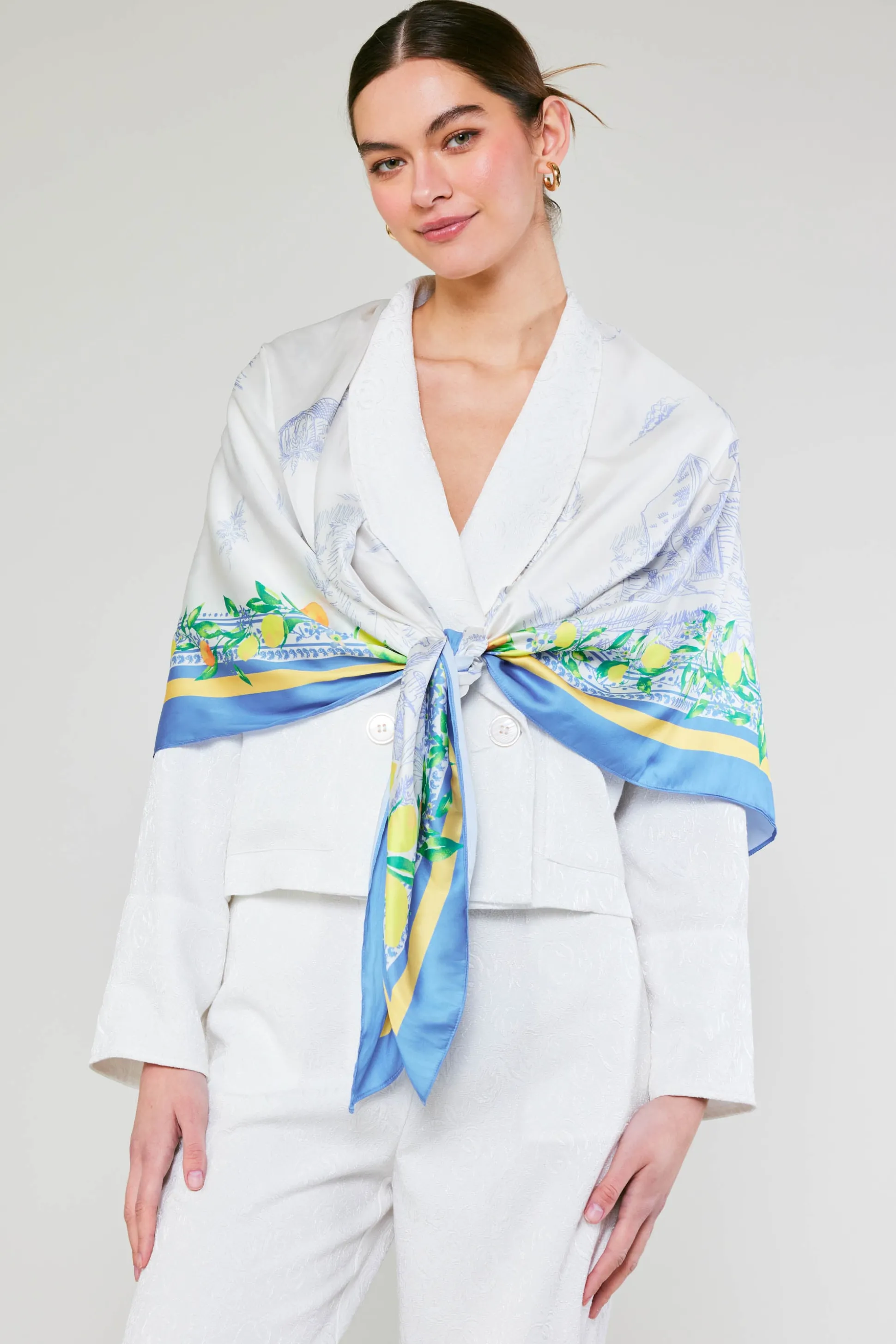 Recycled Signature Print Large Scarf<Current Air Hot