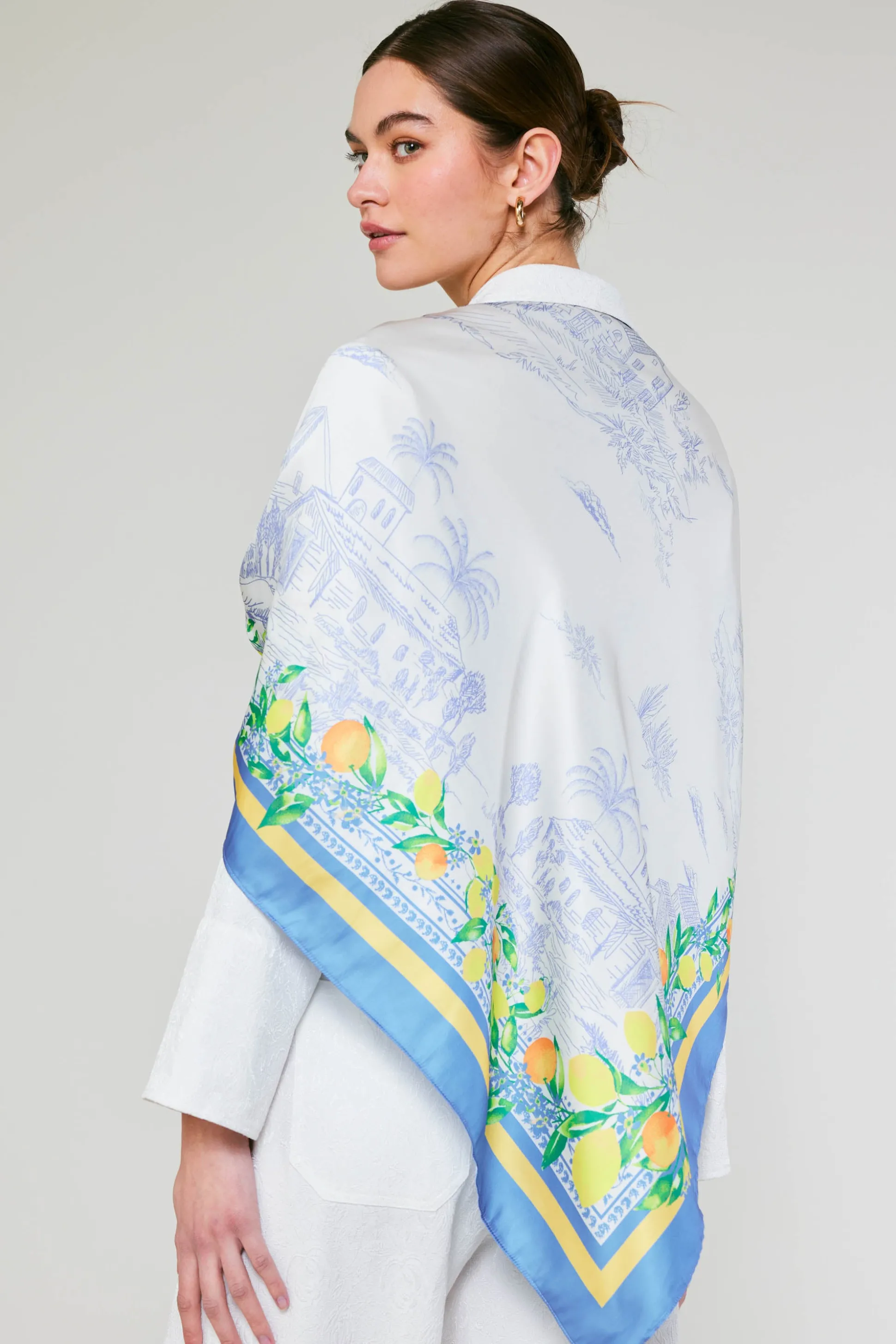 Recycled Signature Print Large Scarf<Current Air Hot