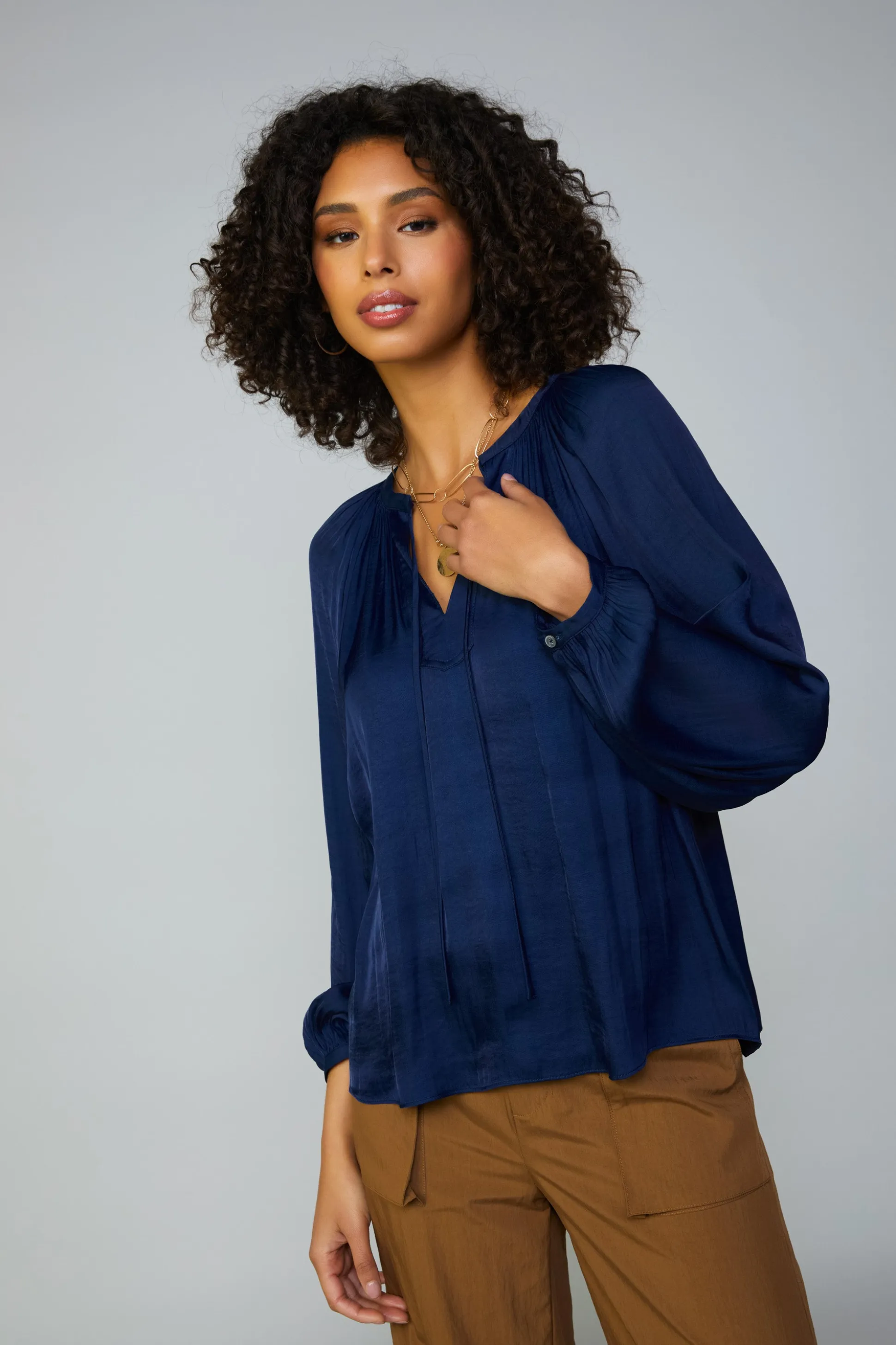 Long sleeve blouse womens<Current Air Online