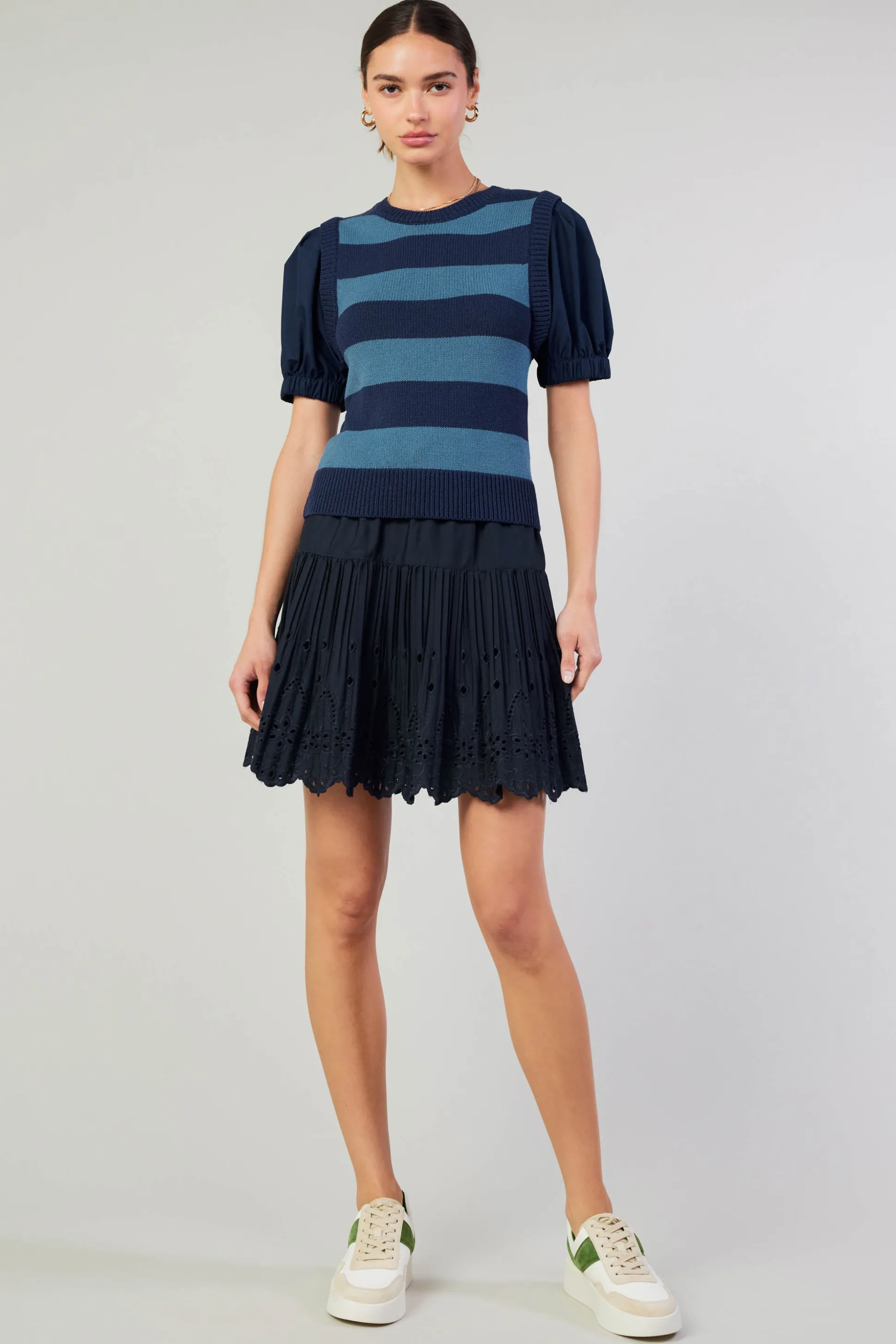 Striped Sweater Top<Current Air Online