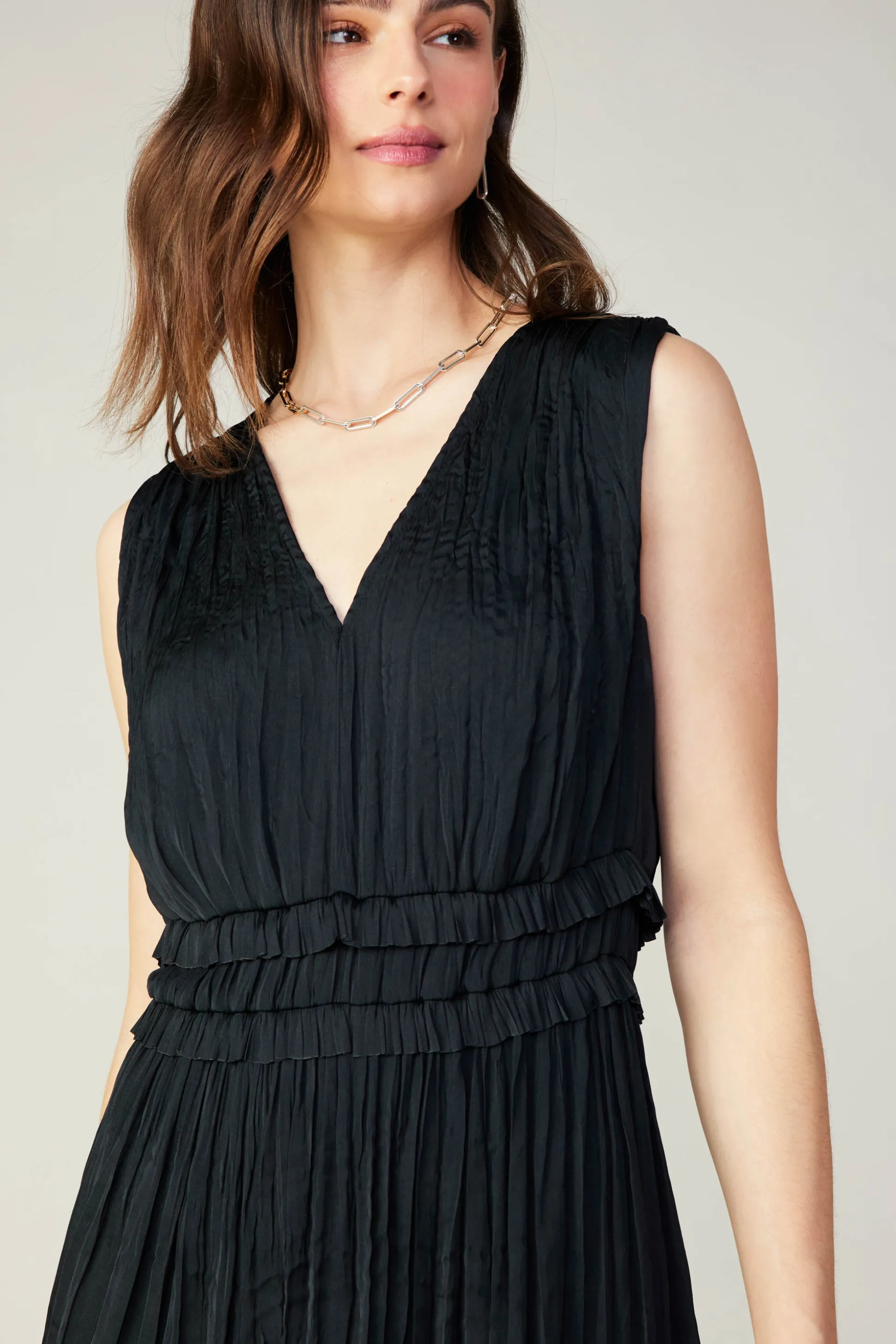 Aurora Crinkle Pleated Mini Dress<Current Air Clearance