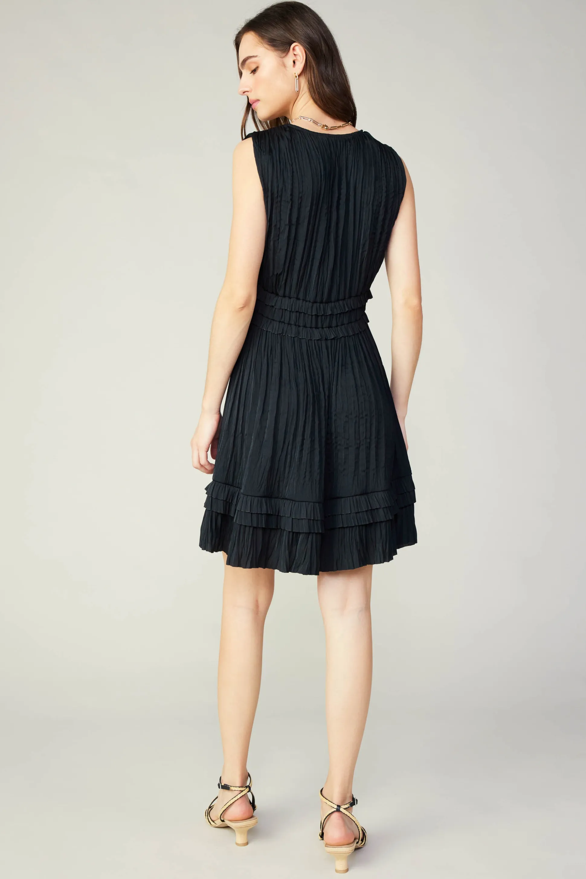 Aurora Crinkle Pleated Mini Dress<Current Air Clearance