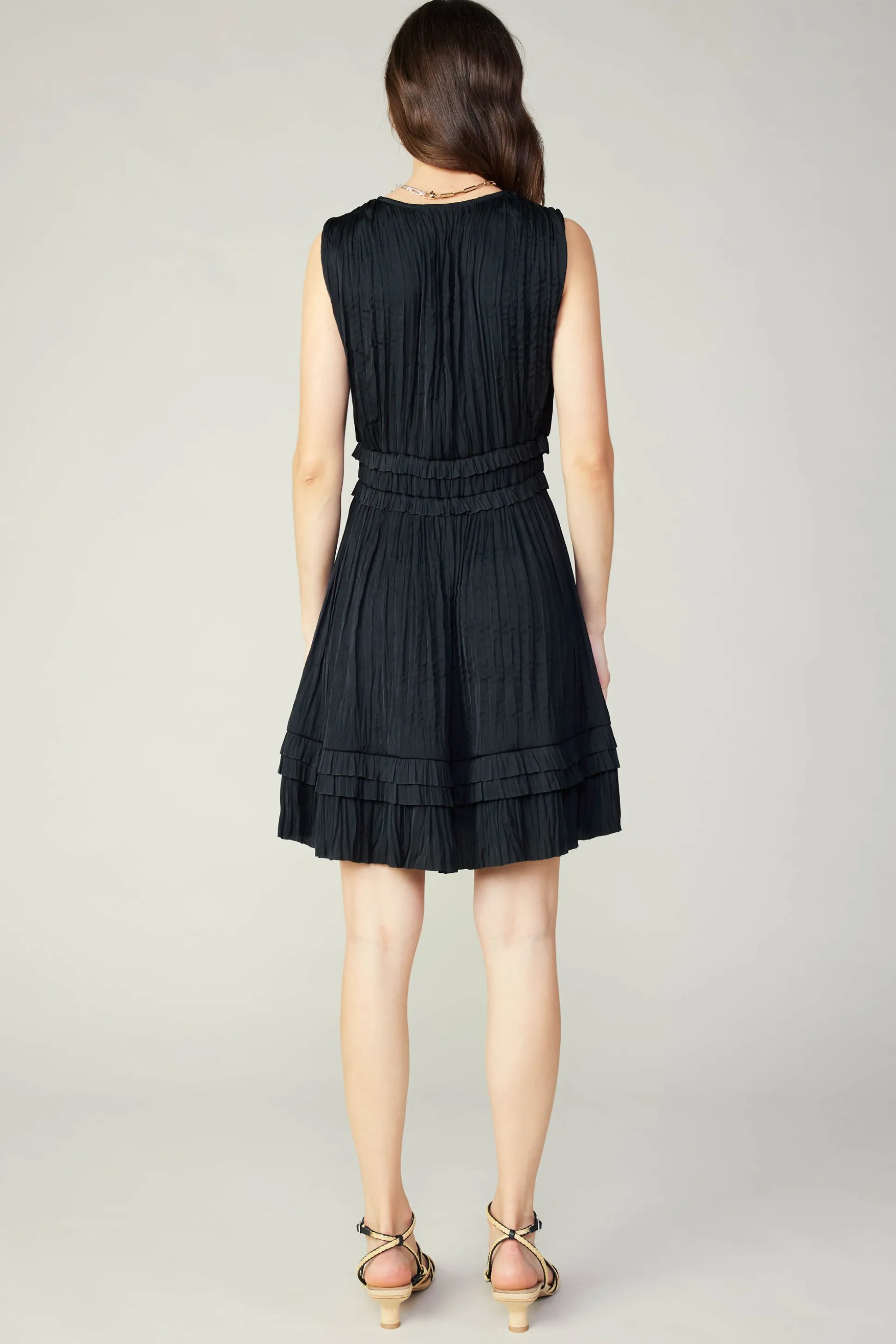 Aurora Crinkle Pleated Mini Dress<Current Air Clearance