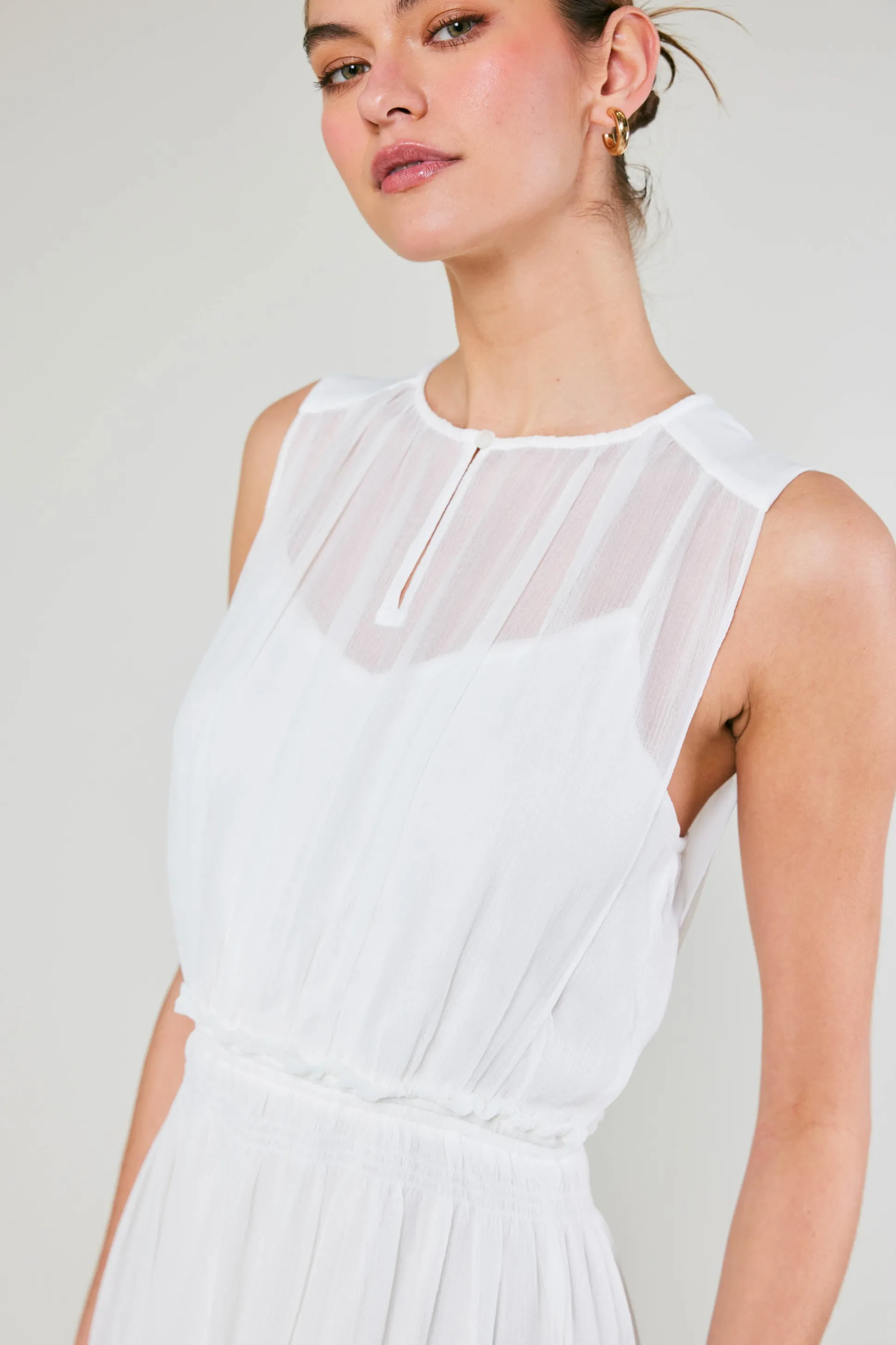 Overlayed Midi Dress<Current Air Clearance