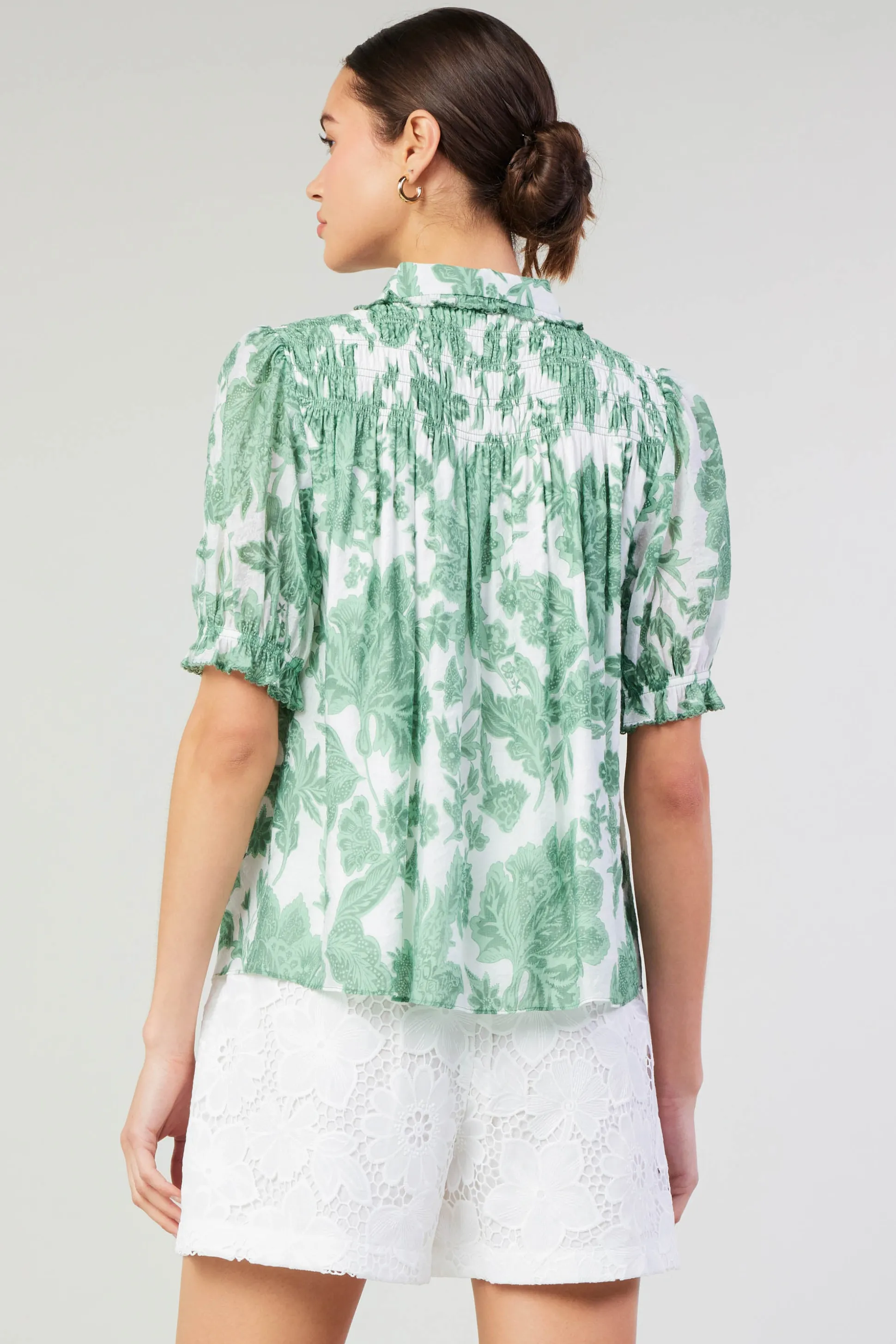 Tulip Jacquard Blouse<Current Air Hot