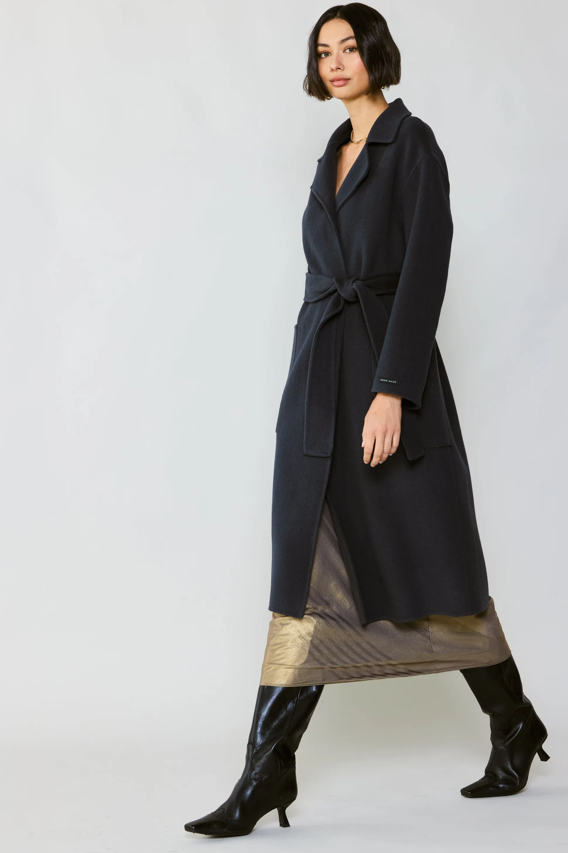 Oversized Belted Wool Coat<Current Air Best