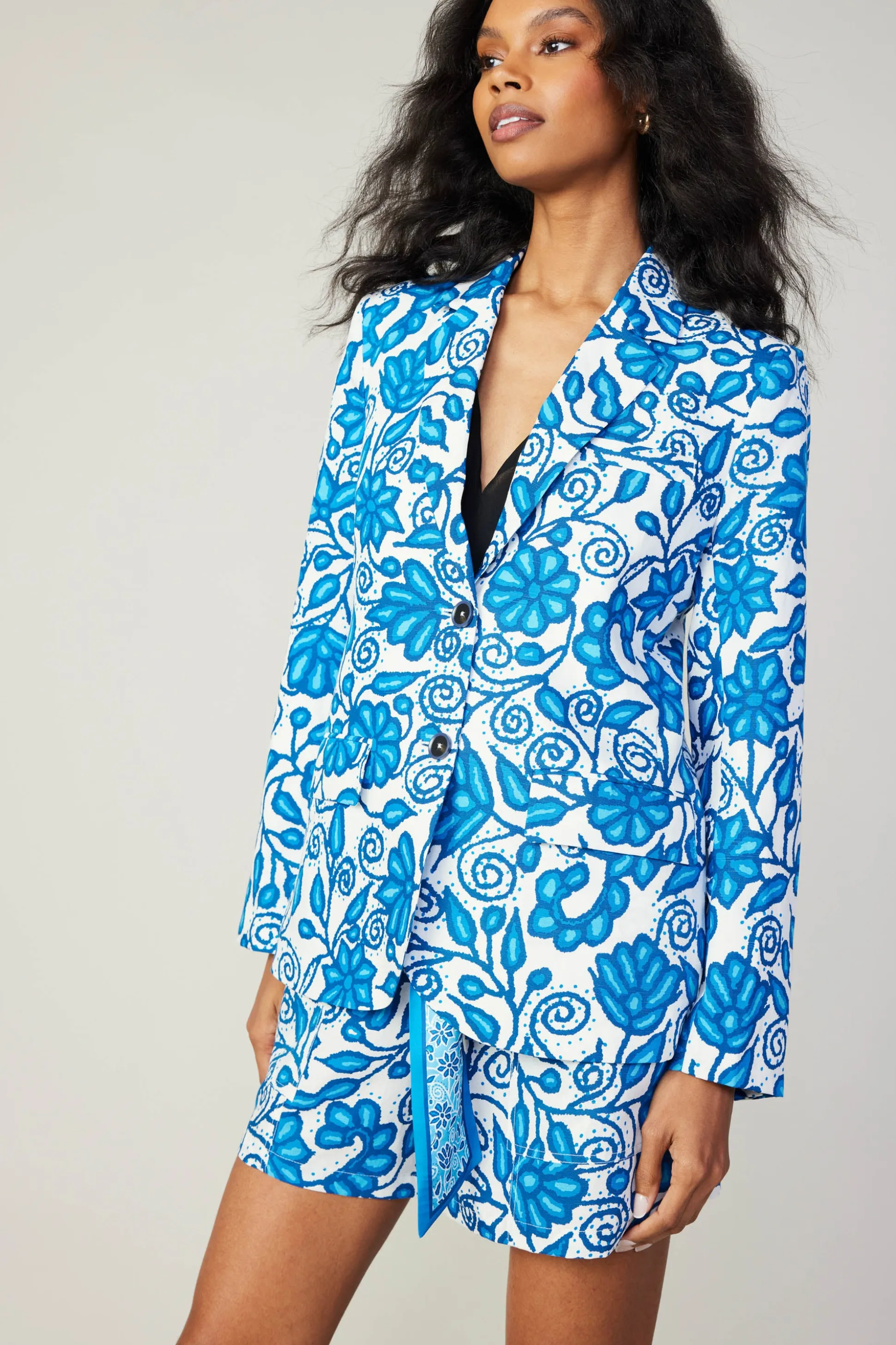 Painterly Floral Belted Shorts<Current Air Online