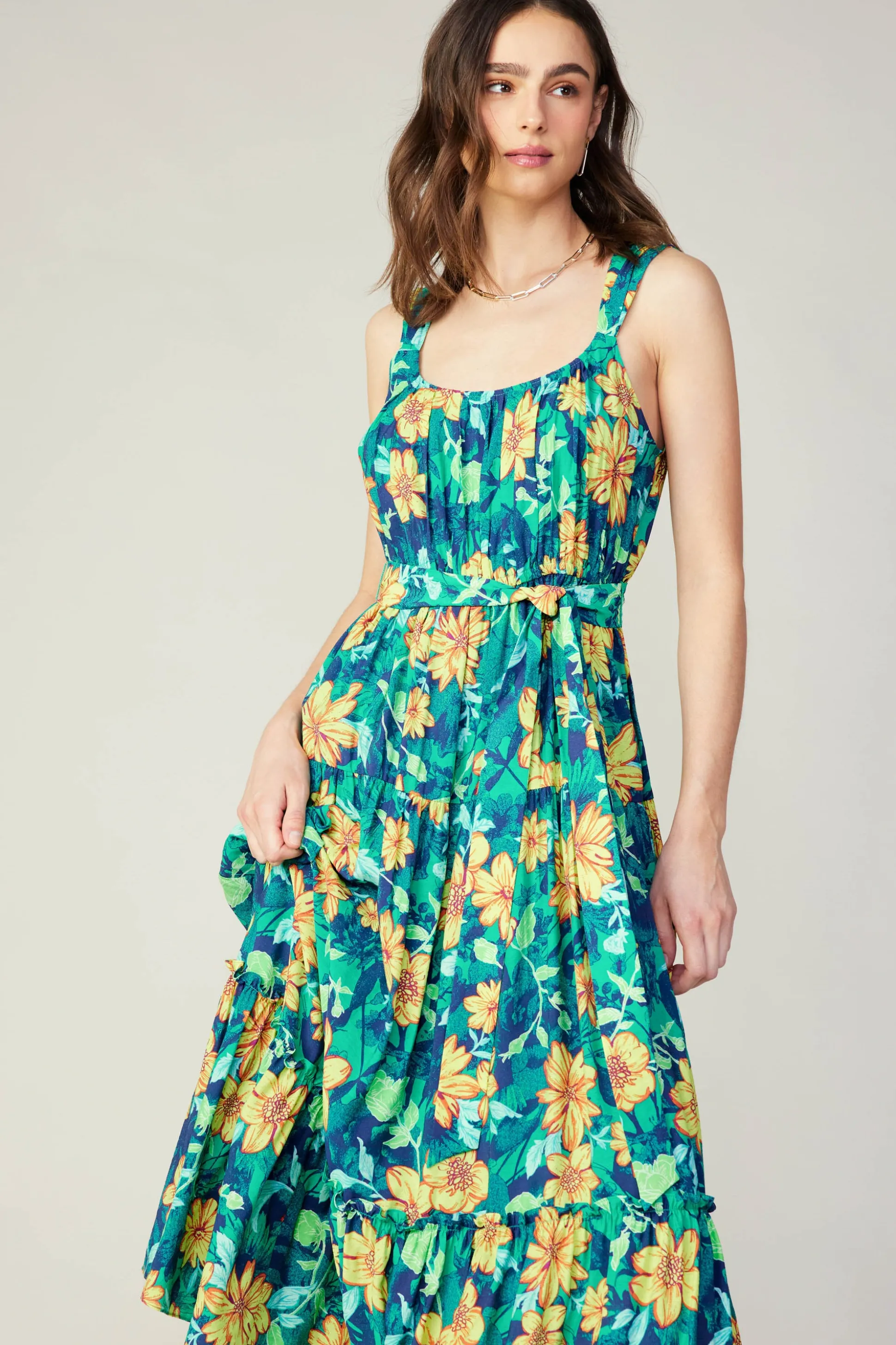 Botanical Tiered Ruffle Dress<Current Air Outlet