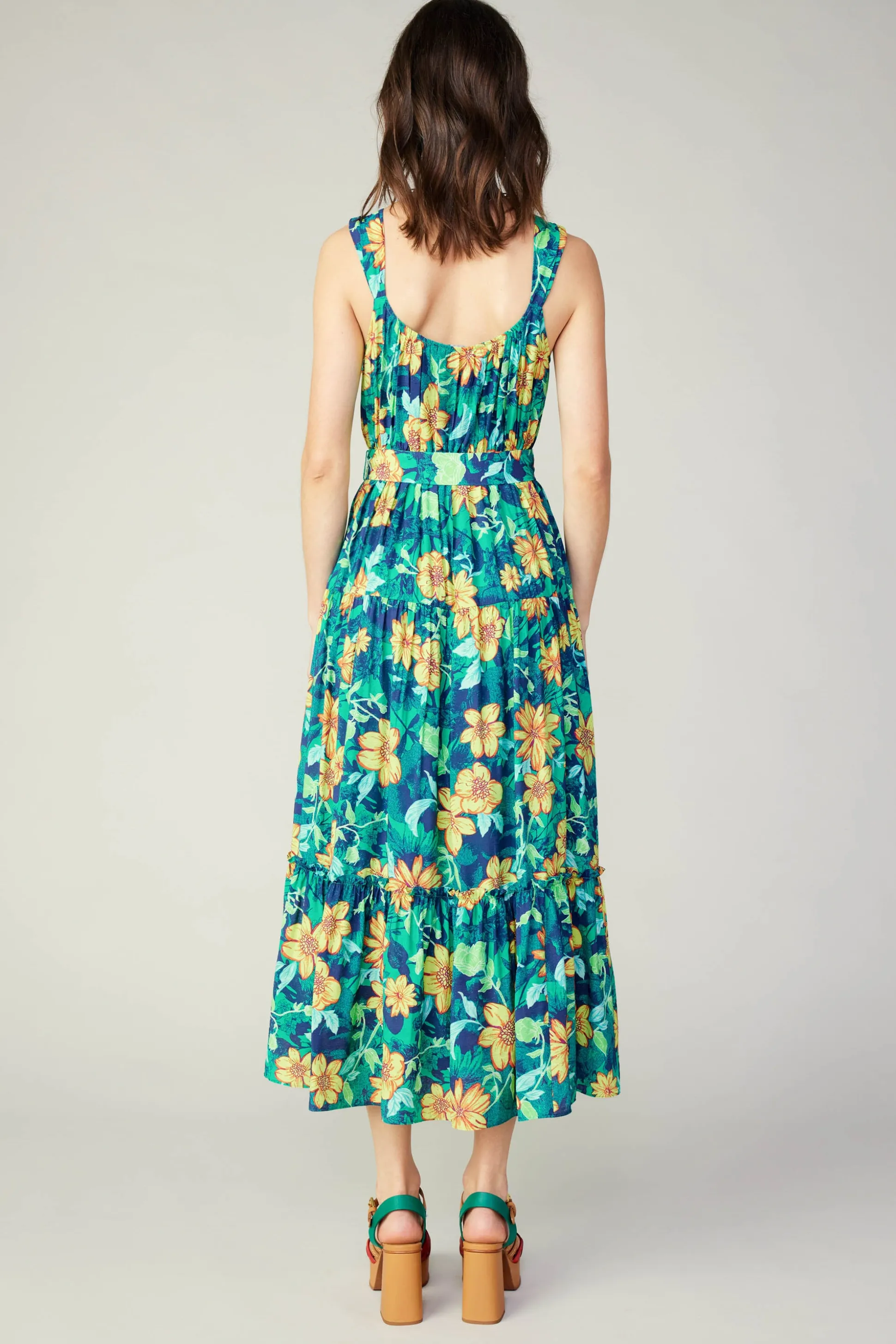 Botanical Tiered Ruffle Dress<Current Air Outlet
