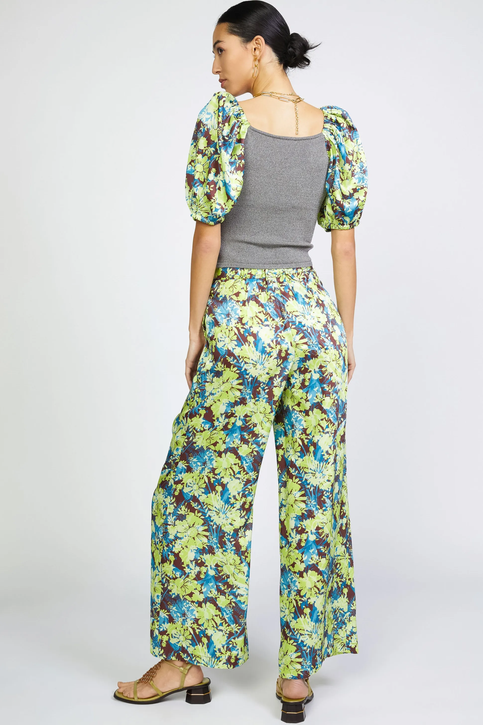 Contrast Sleeve Sweetheart Top<Current Air Online