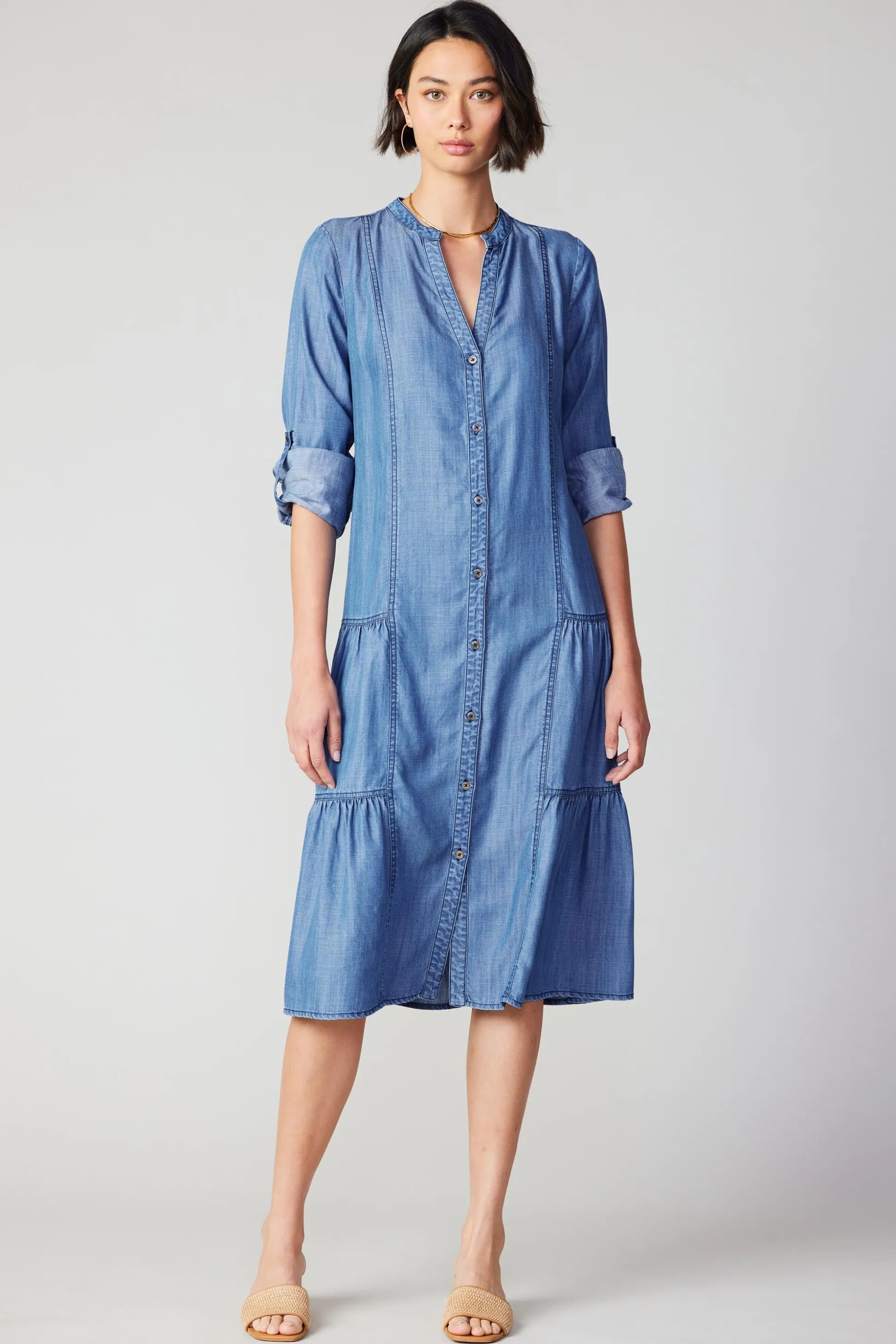 Buttondown Dress<Current Air Online