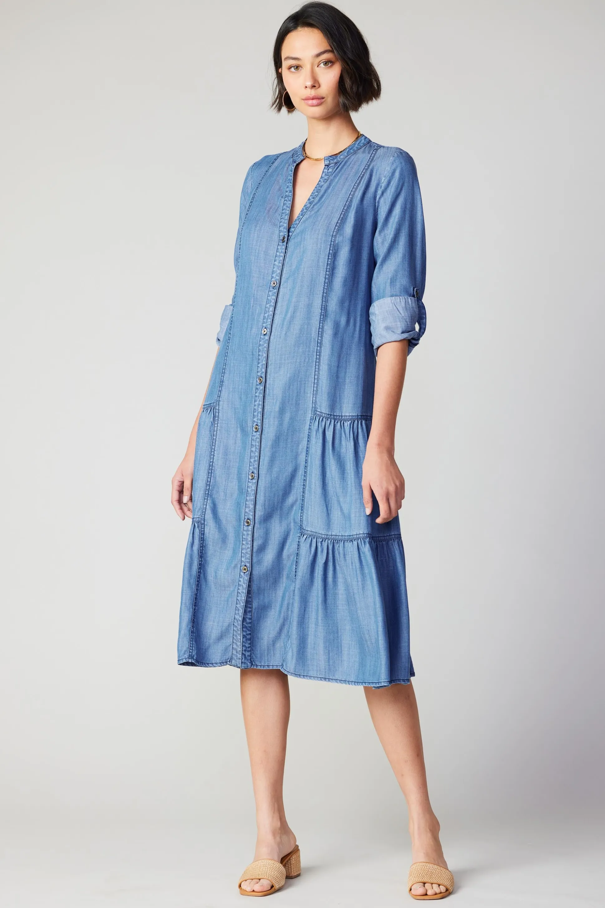 Buttondown Dress<Current Air Online