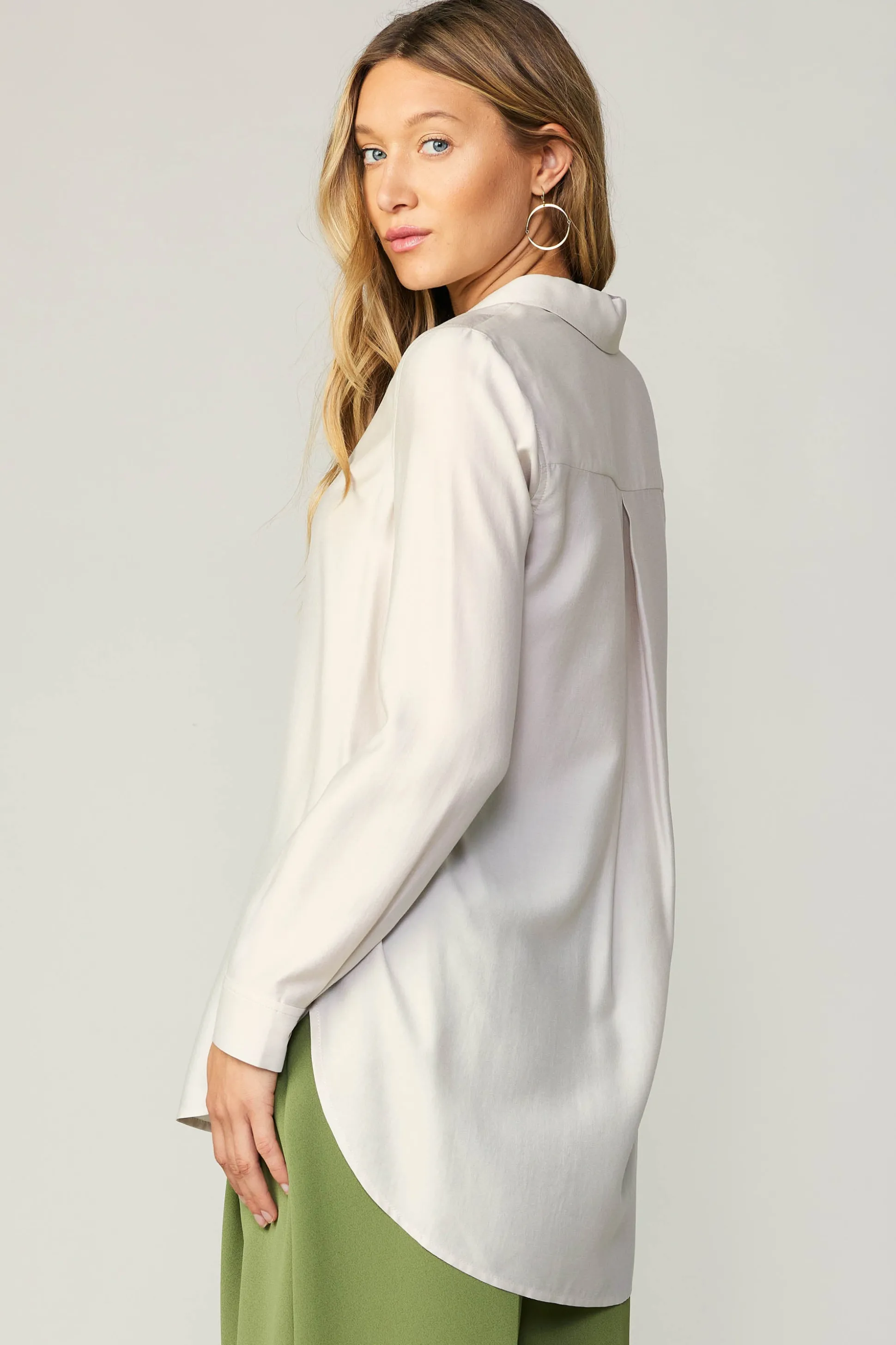 Collared Button Down Shirt<Current Air Online