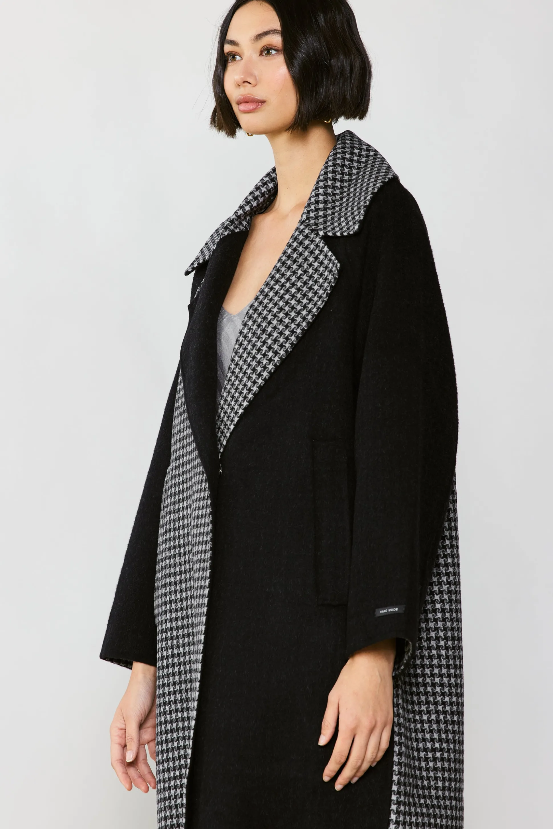 Houndstooth Oversized Wool Coat<Current Air Clearance
