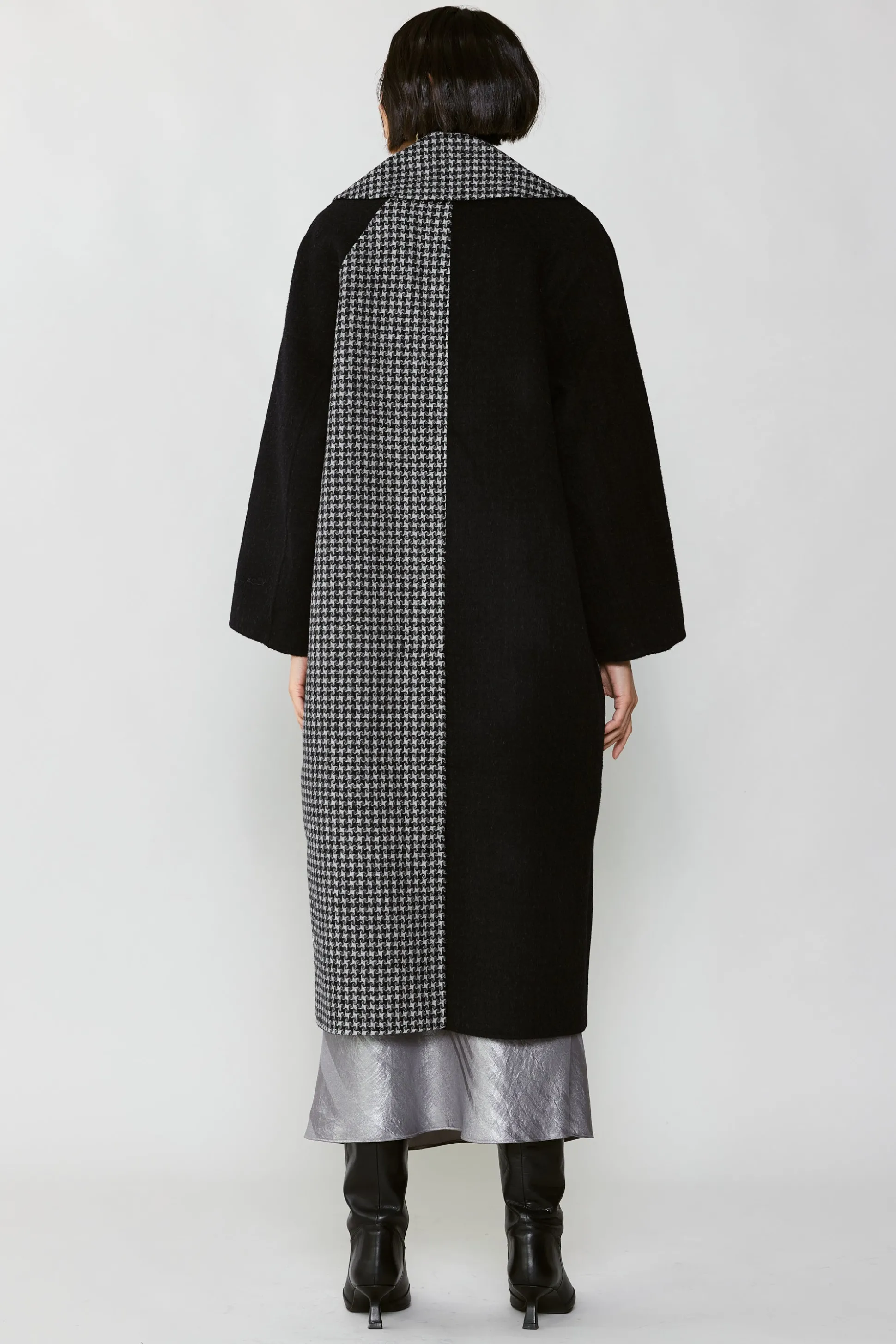 Houndstooth Oversized Wool Coat<Current Air Clearance